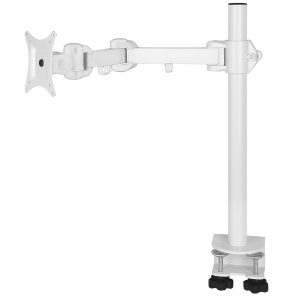 Single Monitor Arms - WHITE