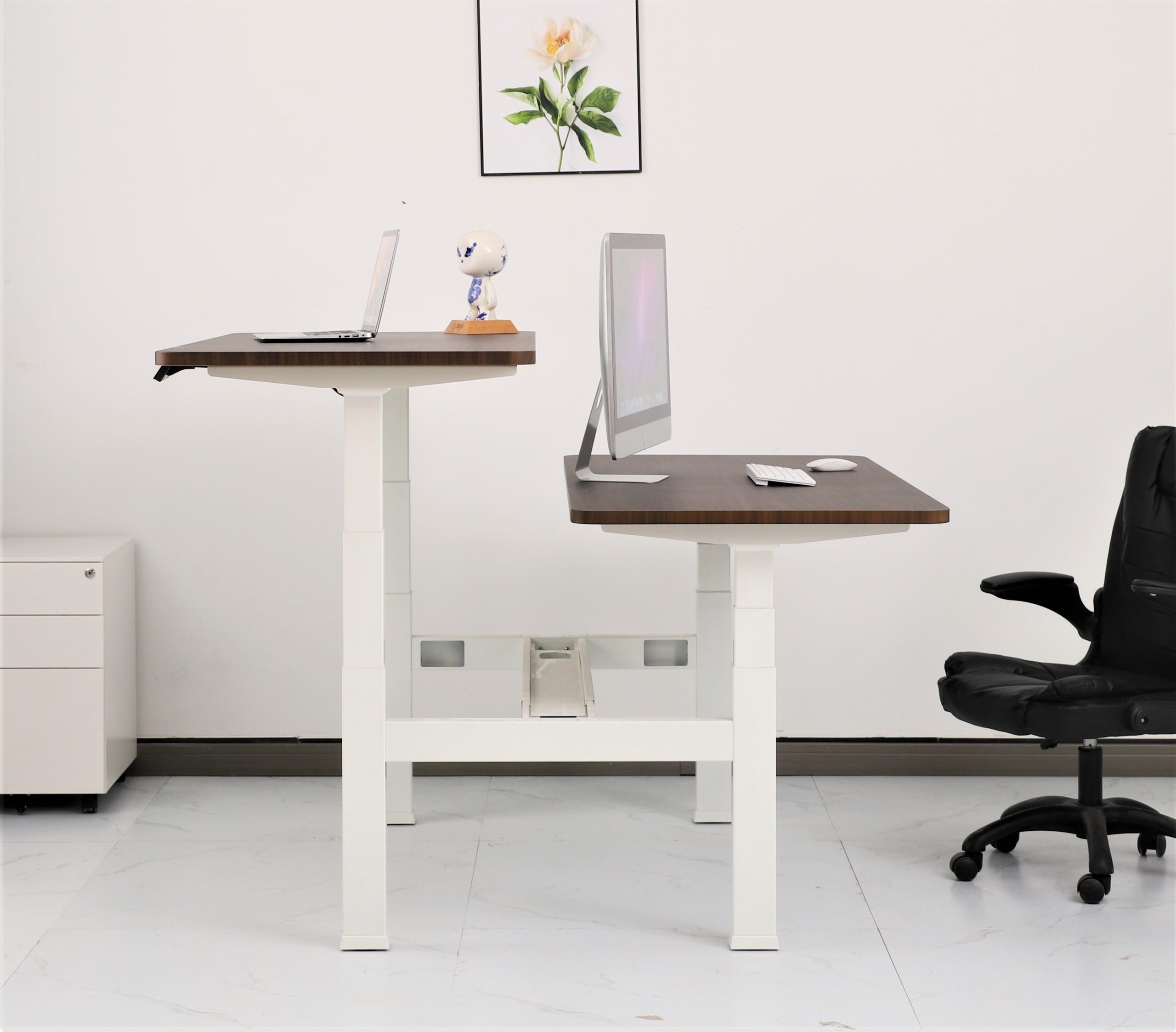 Back to Back Electric Standing Desk Workstation - Image 2
