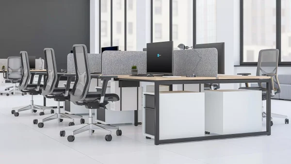 Delta Hooped Leg Bench Desks