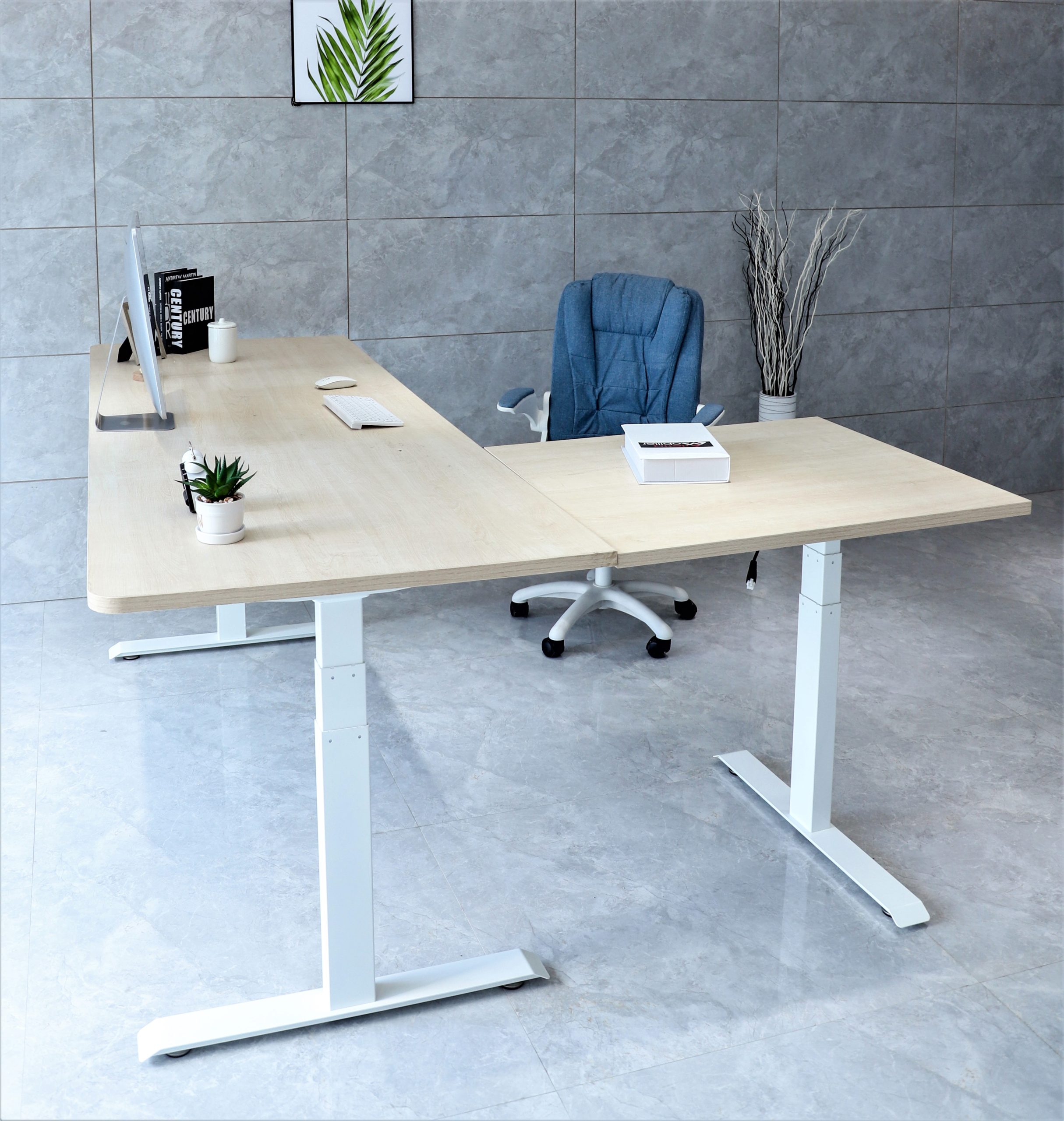 90-Degree E7 Electric Standing Desk Workstation - Image 3