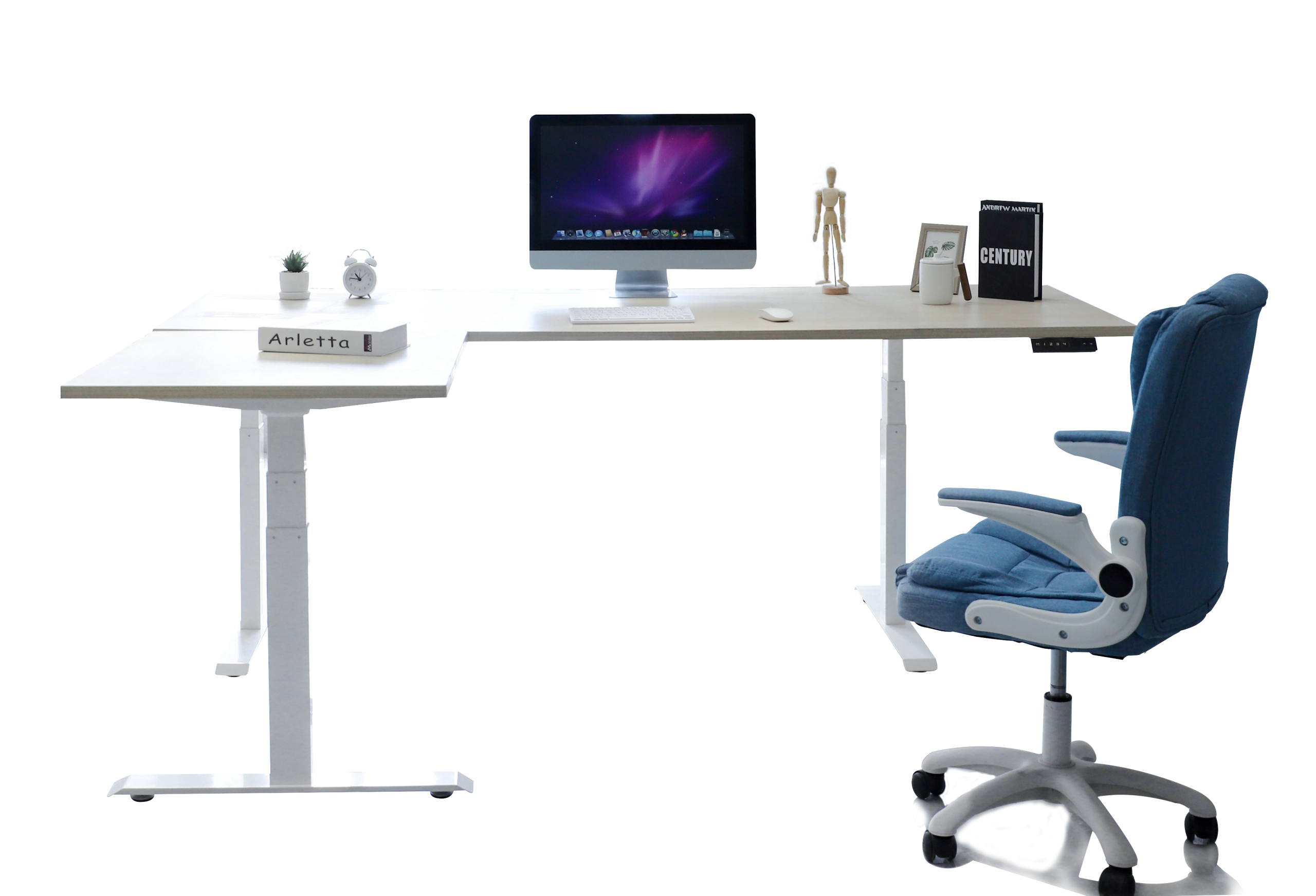 90-Degree E7 Electric Standing Desk Workstation - Image 5