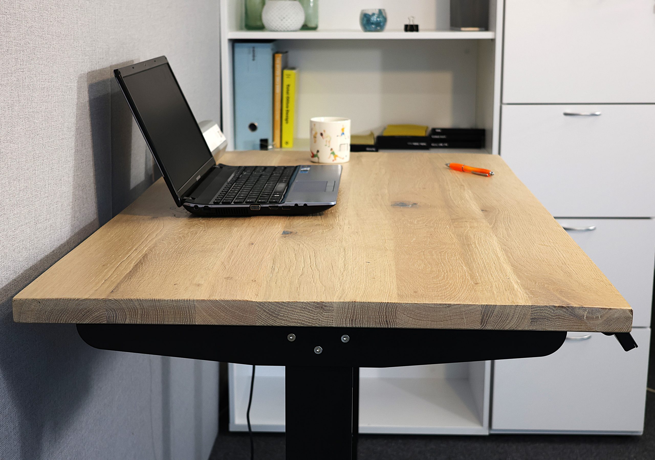 Rustic White Oak - Dual Motor - Electric Standing Desk - Image 7