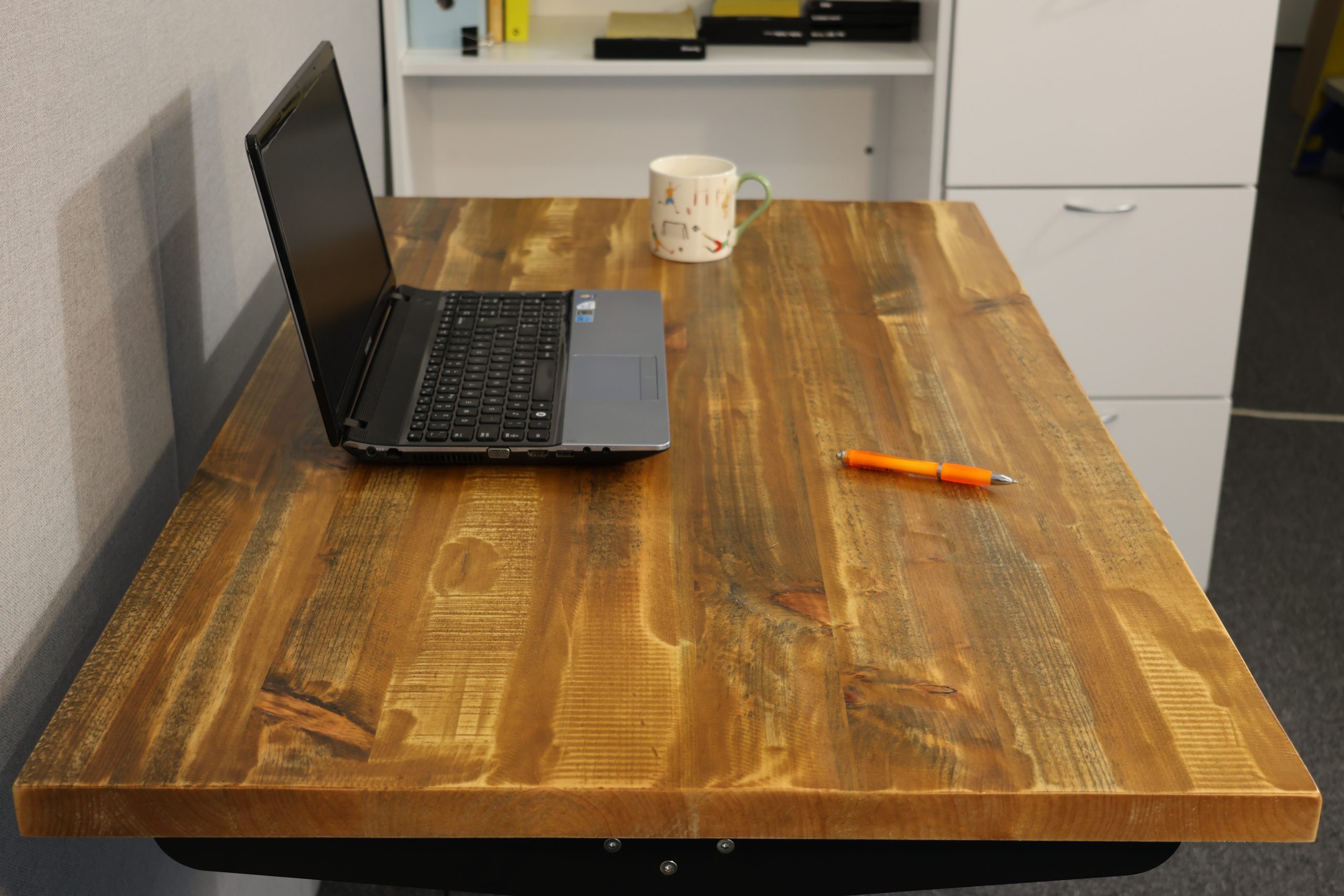 Rustic Pine - Real Wood - Standing Desk - Image 8