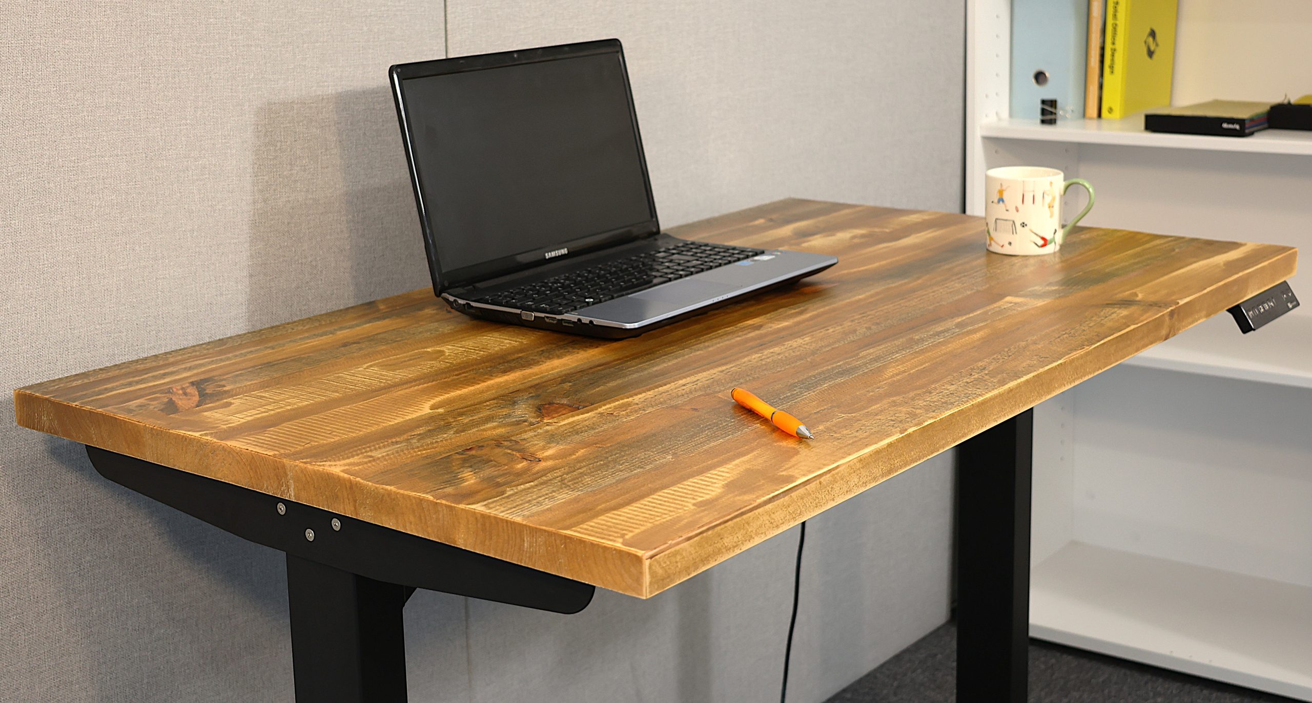Rustic Pine - Real Wood - Standing Desk - Image 6