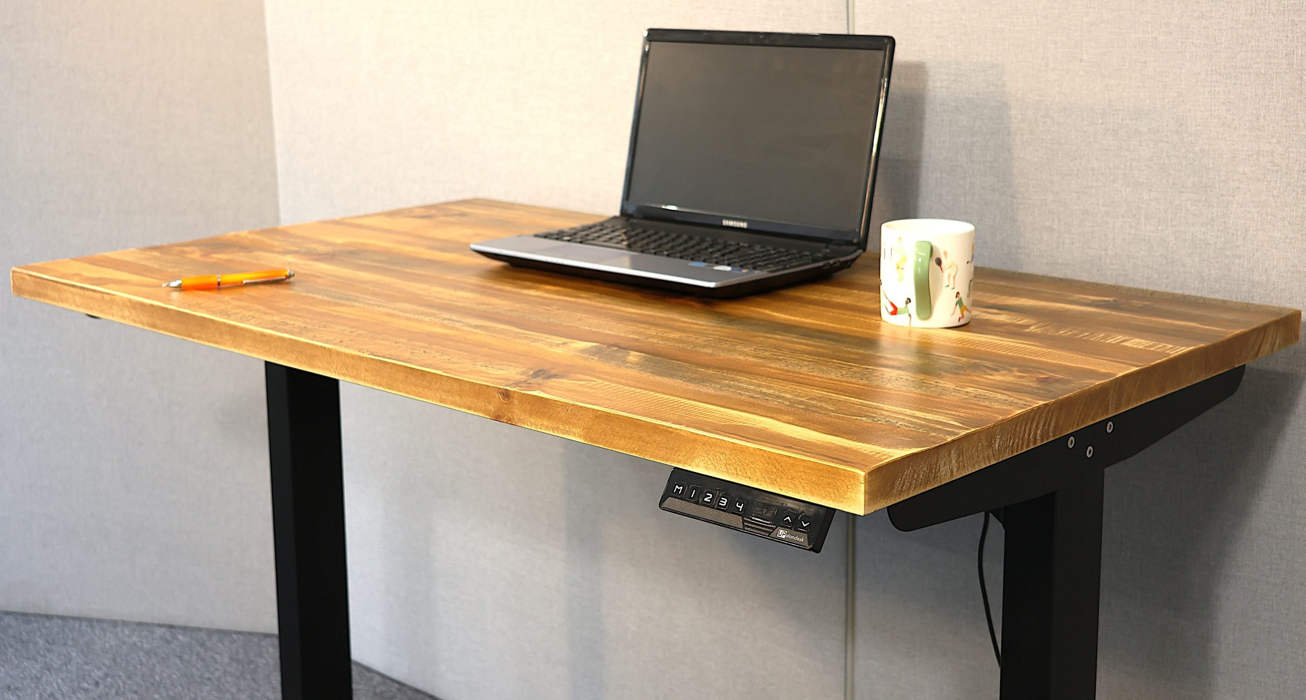 Rustic Pine - Real Wood - Standing Desk - Image 7