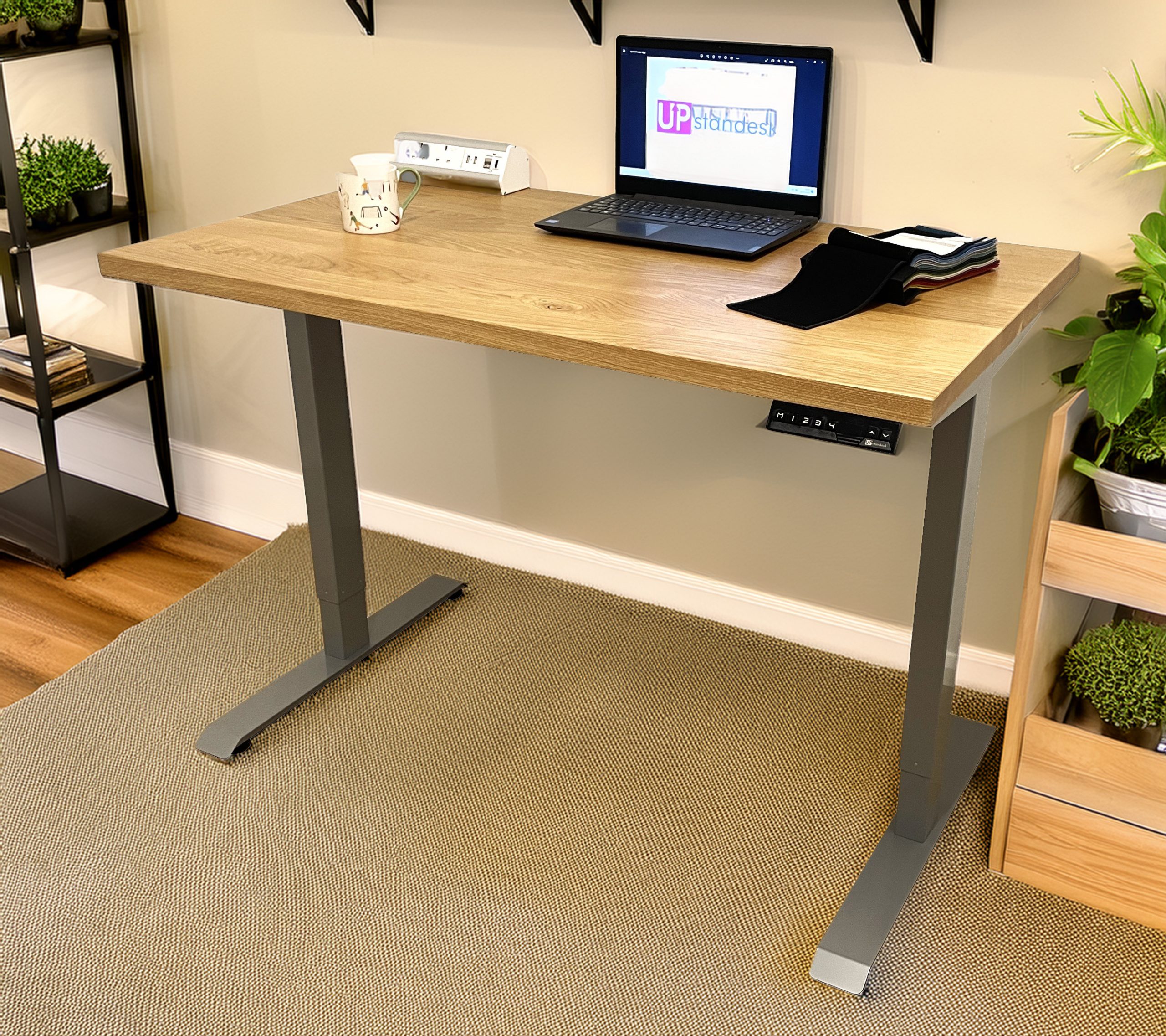 Solid Oak Electric Standing Desk - Image 3