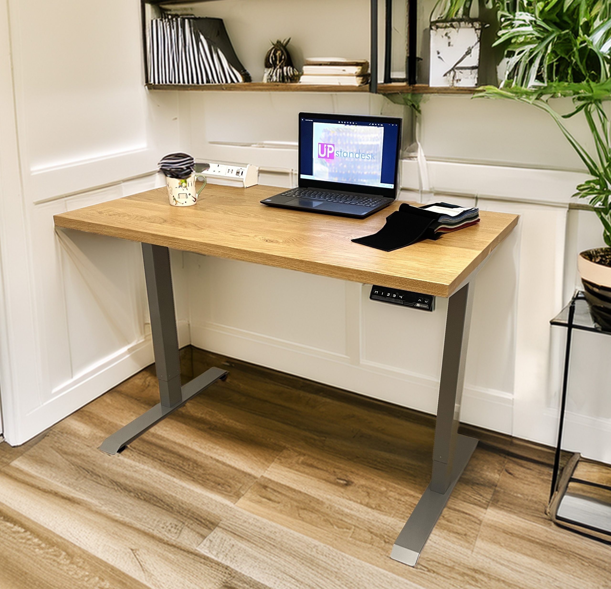 Solid Oak Electric Standing Desk - Image 4