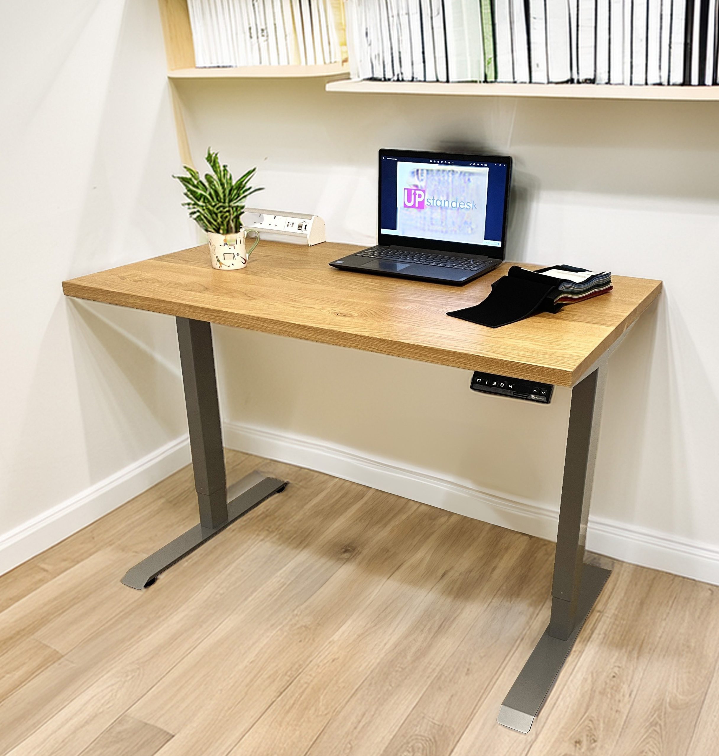 Solid Oak Electric Standing Desk - Image 5
