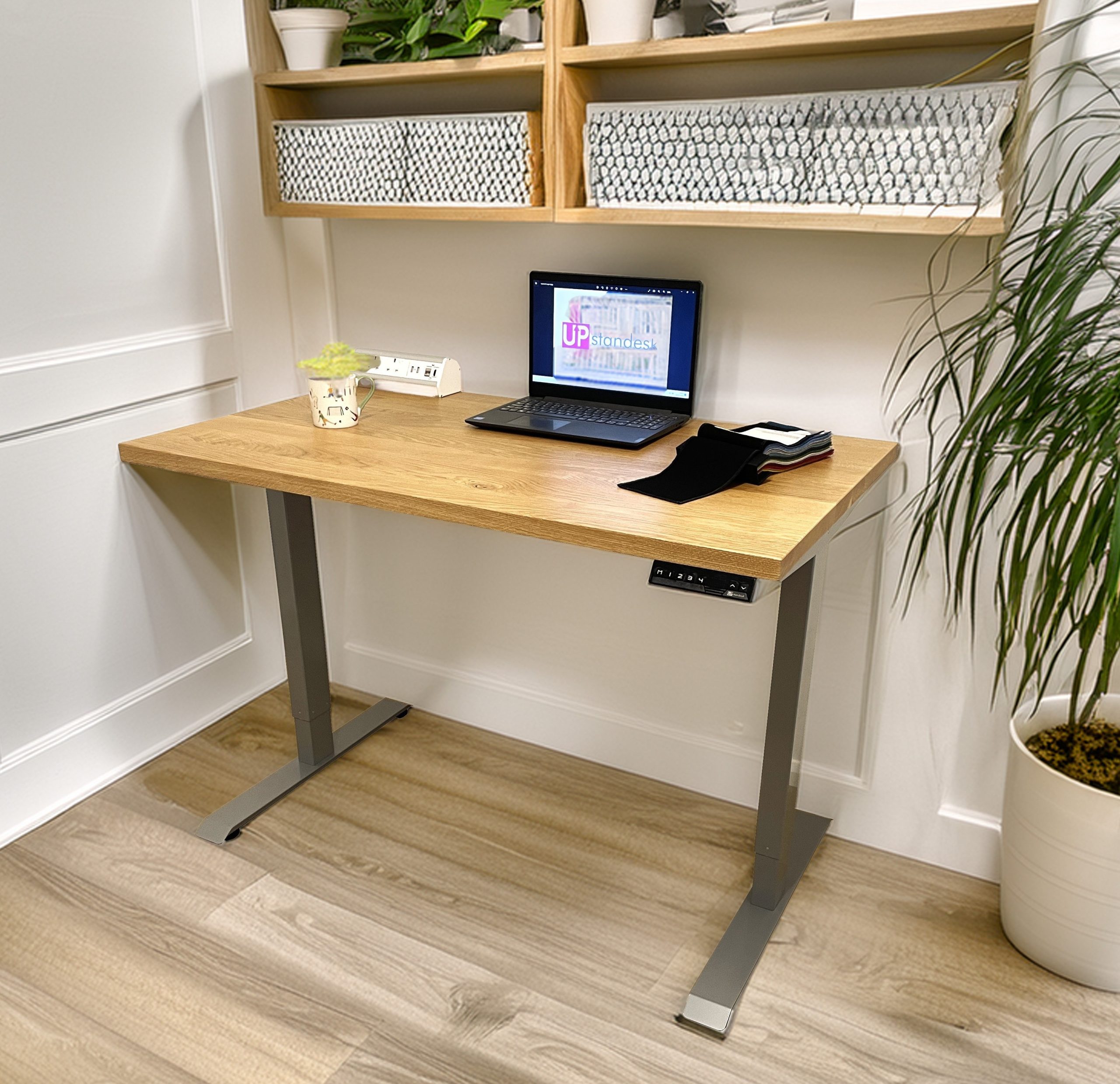 Solid Oak Electric Standing Desk - Image 2