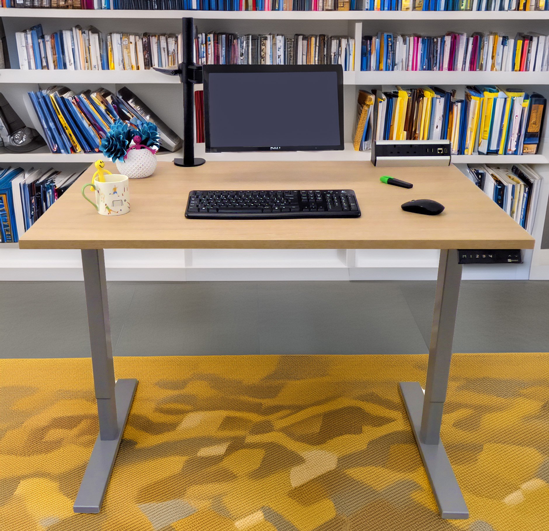 Light Oak-Dual Motor-Standing Desk - Image 4