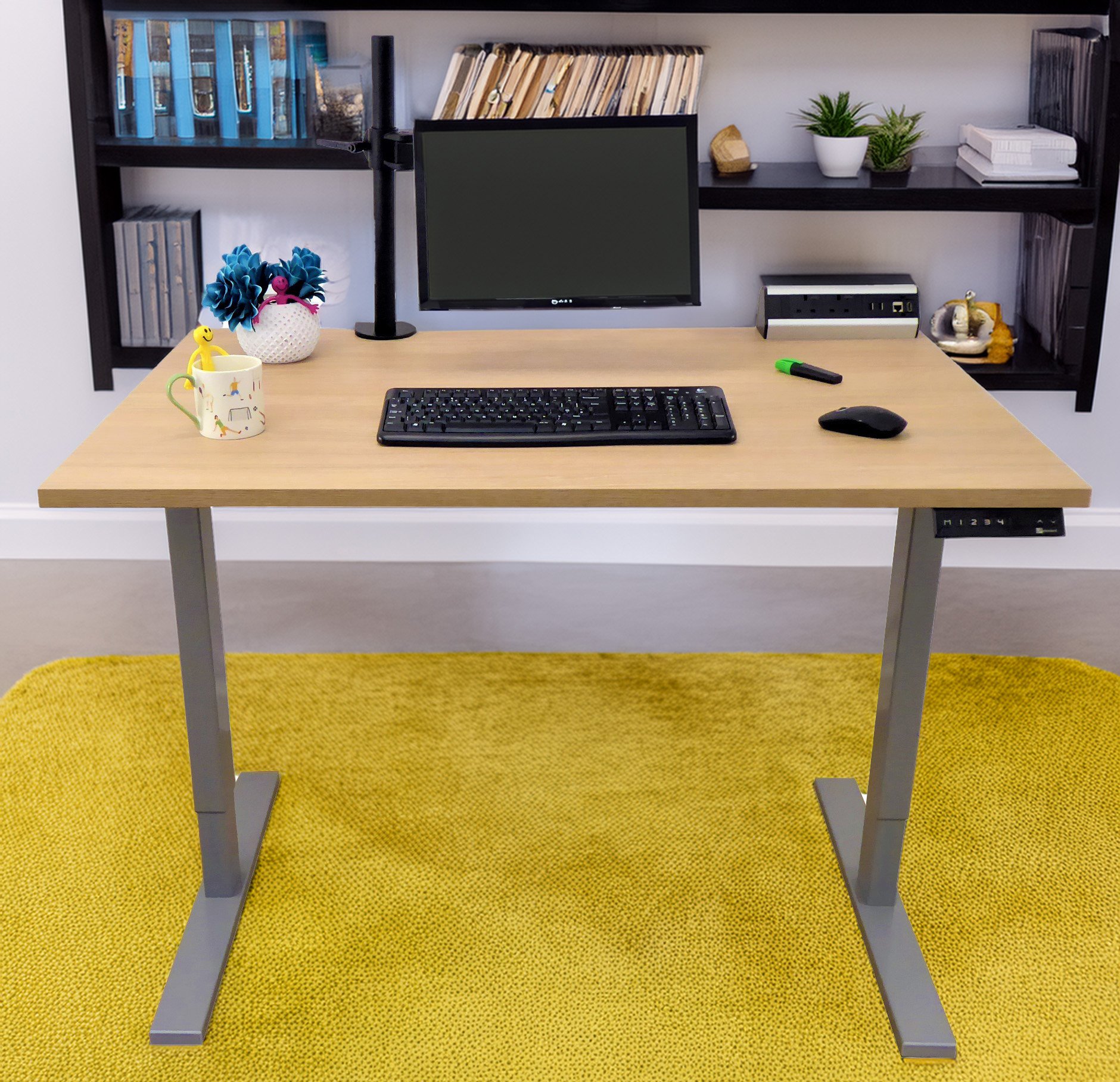Light Oak-Dual Motor-Standing Desk - Image 5
