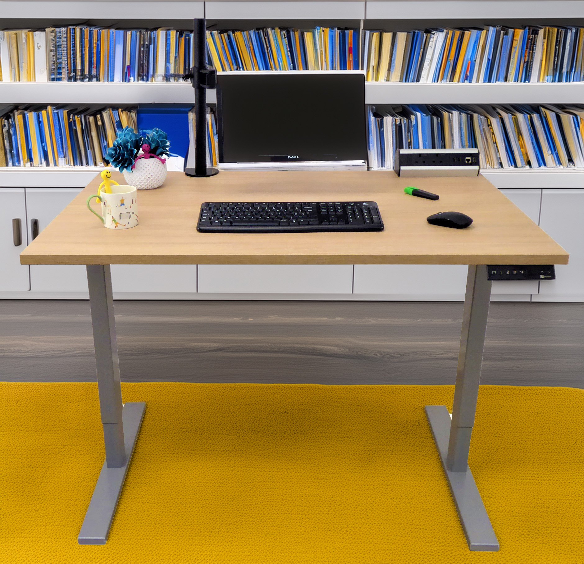 Light Oak-Dual Motor-Standing Desk - Image 9