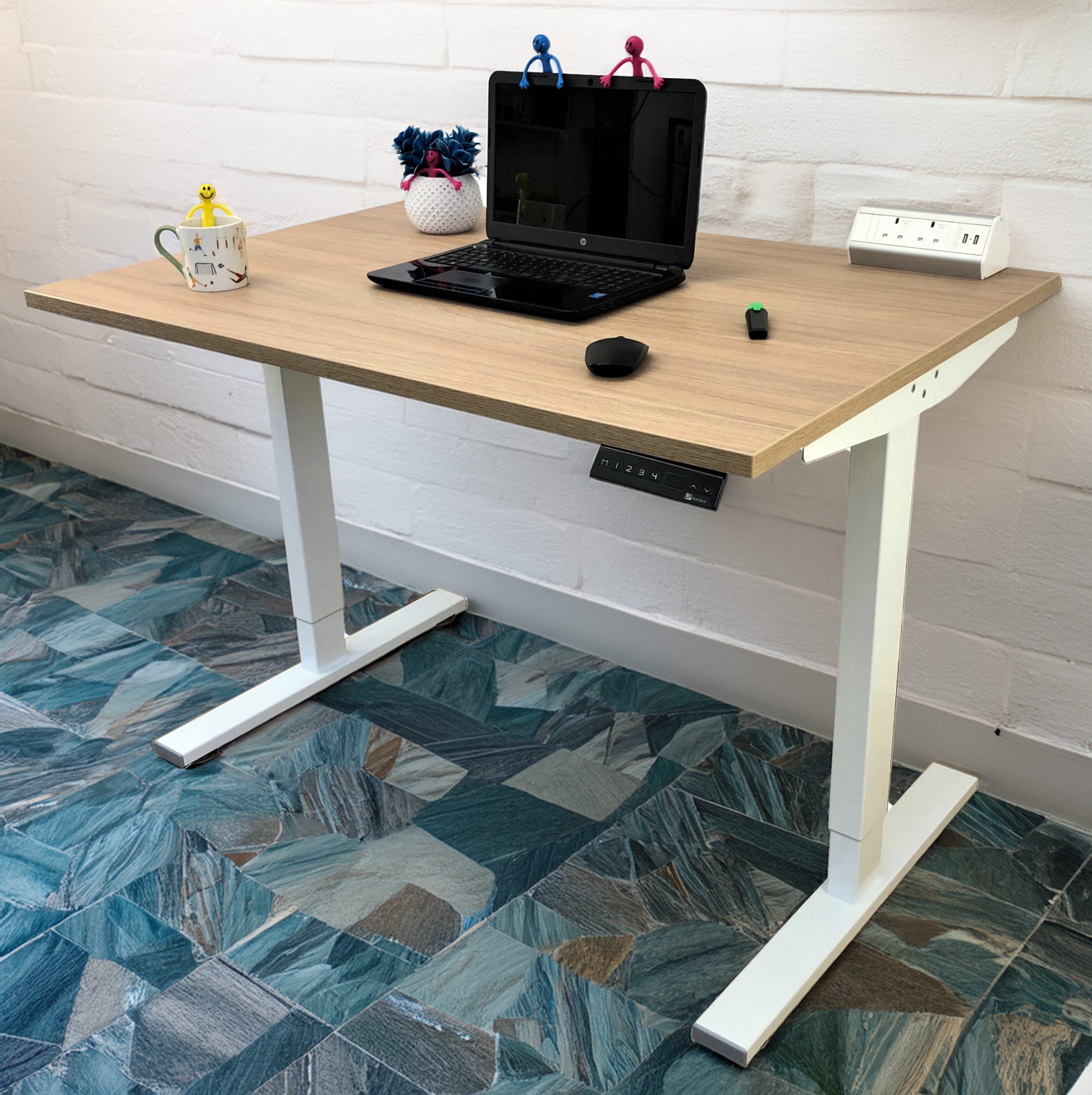 Light Oak-Dual Motor-Standing Desk - Image 3