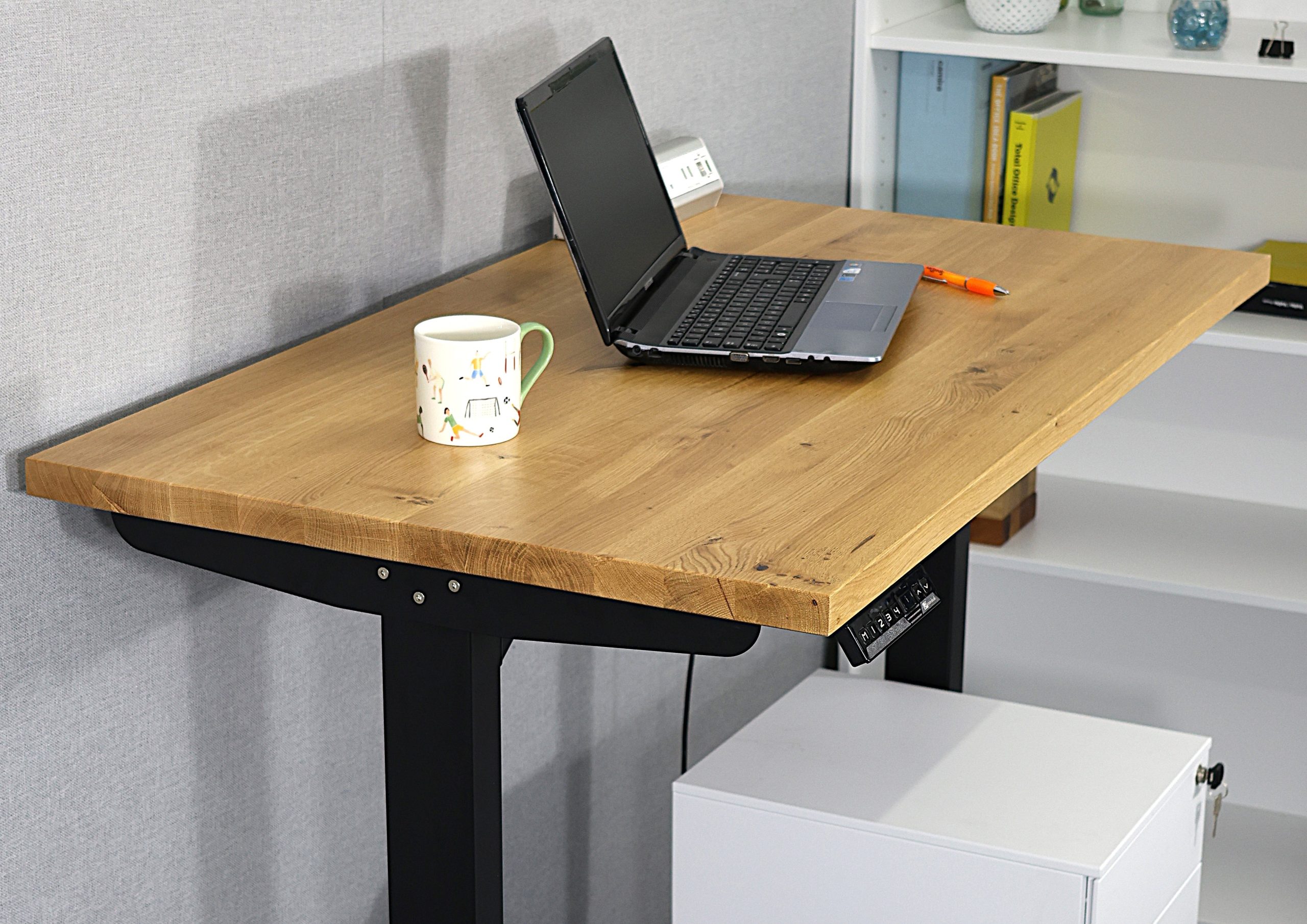Solid Oak Electric Standing Desk - Image 15