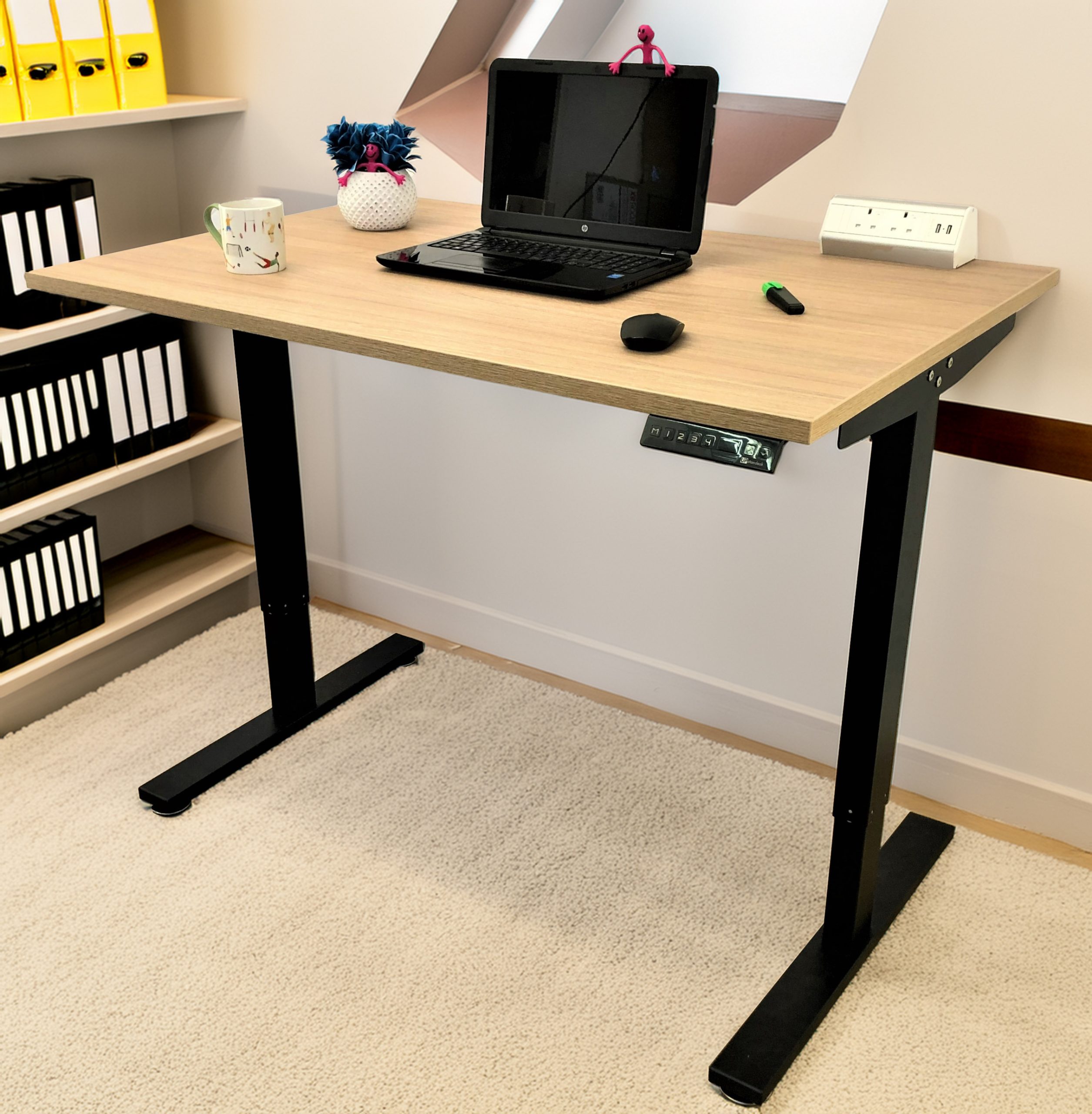 Light Oak-Dual Motor-Standing Desk - Image 12