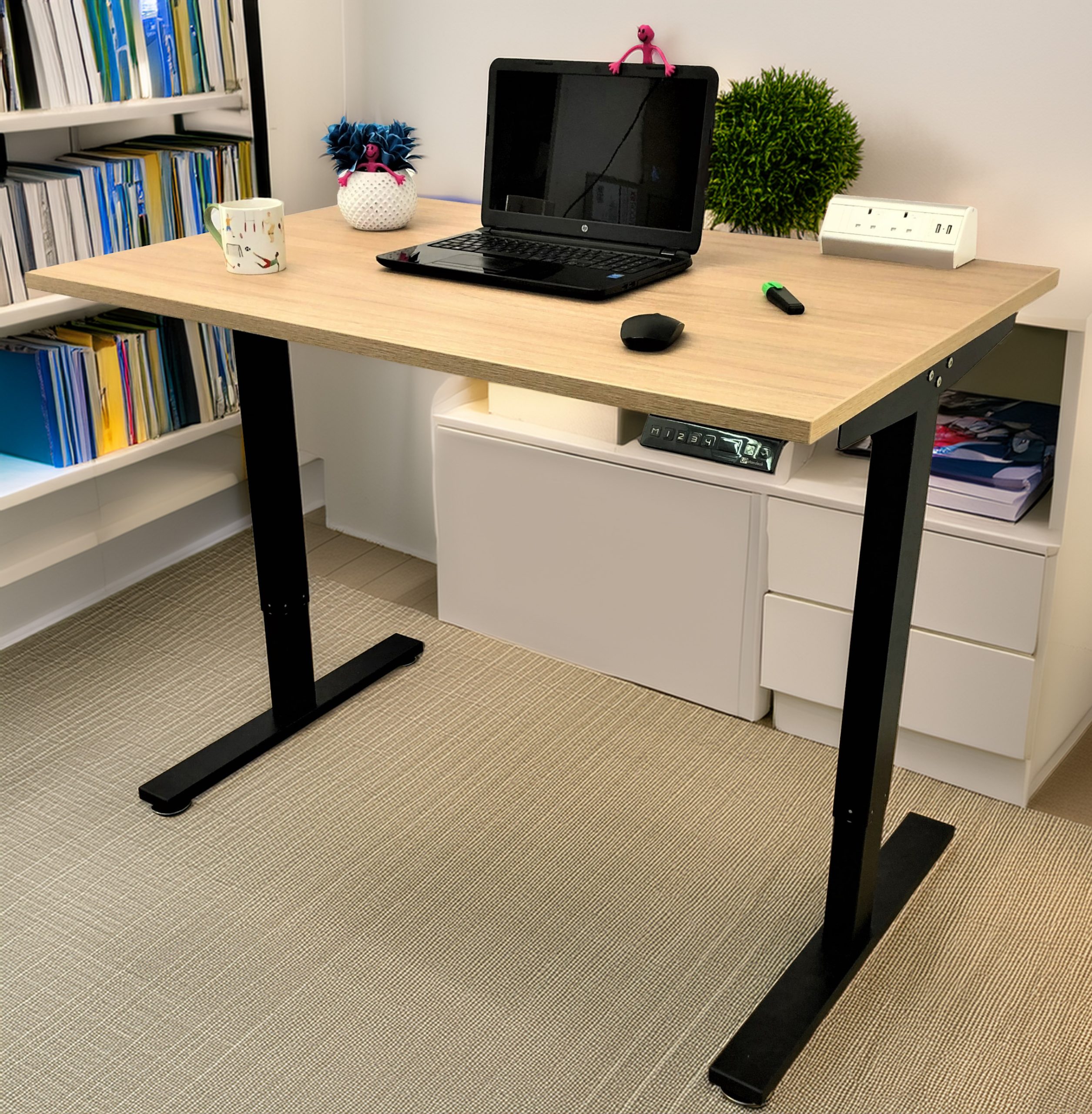 Light Oak-Dual Motor-Standing Desk - Image 13
