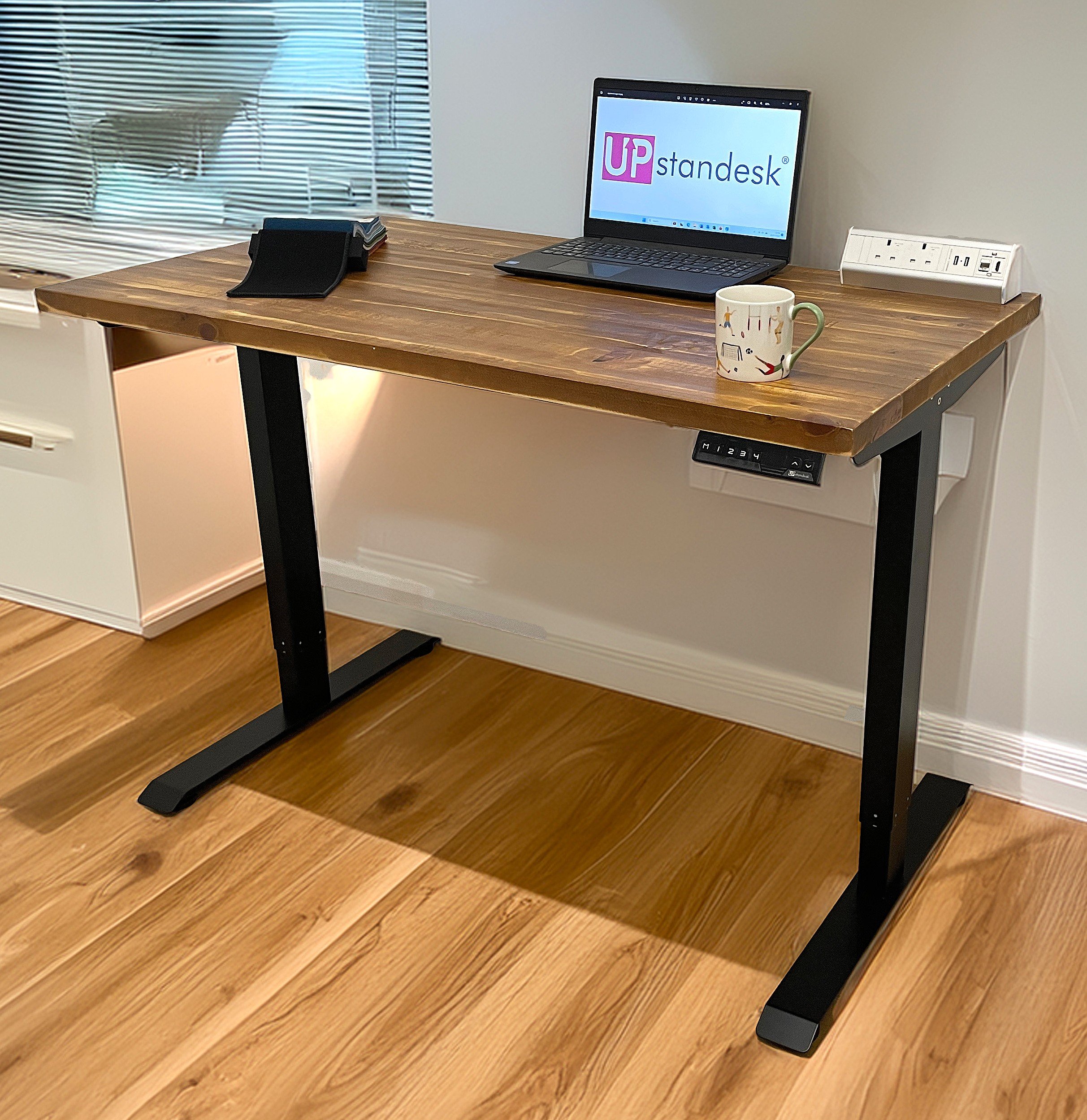 Rustic Pine - Real Wood - Standing Desk - Image 3