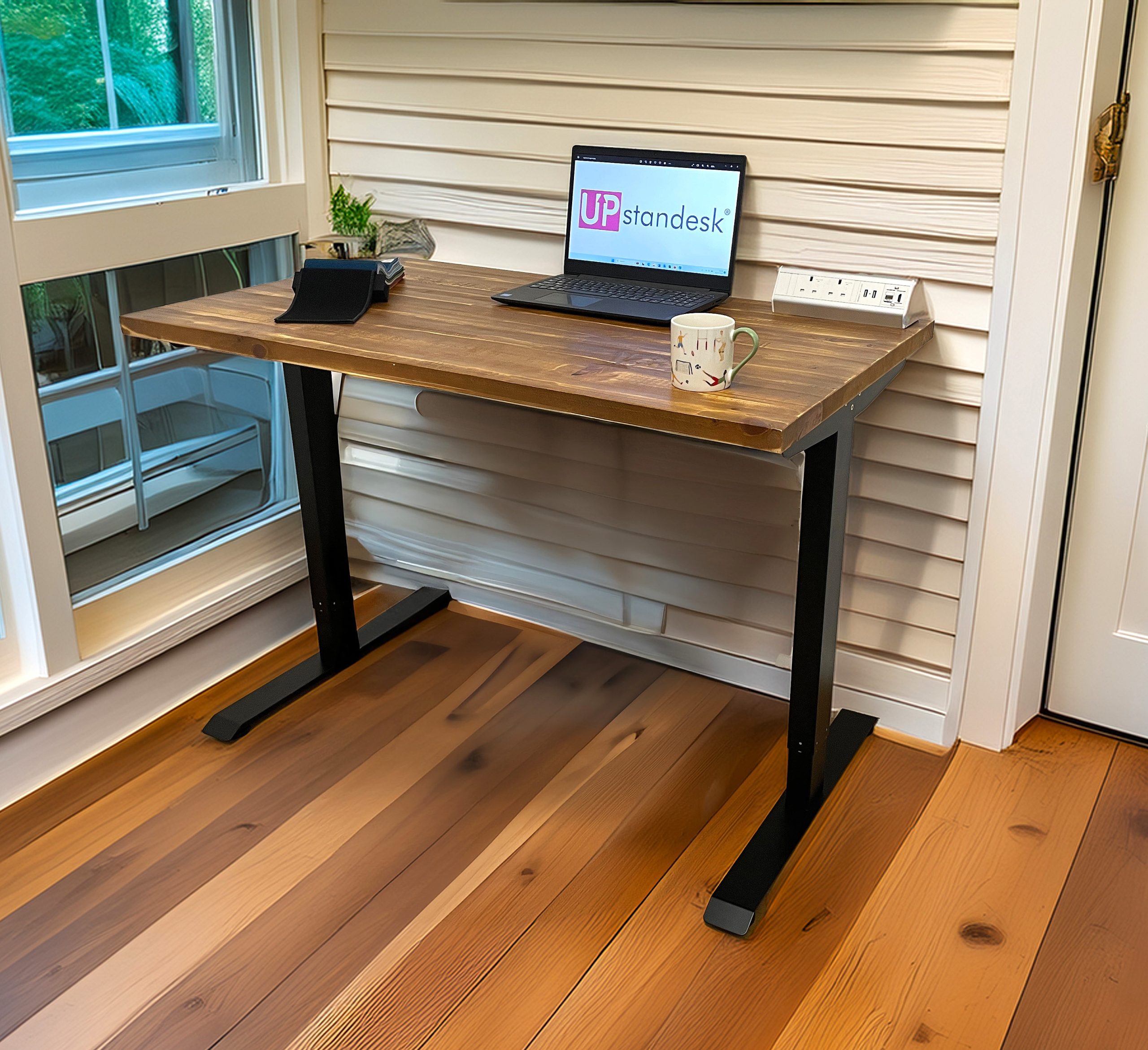 Rustic Pine - Real Wood - Standing Desk - Image 2