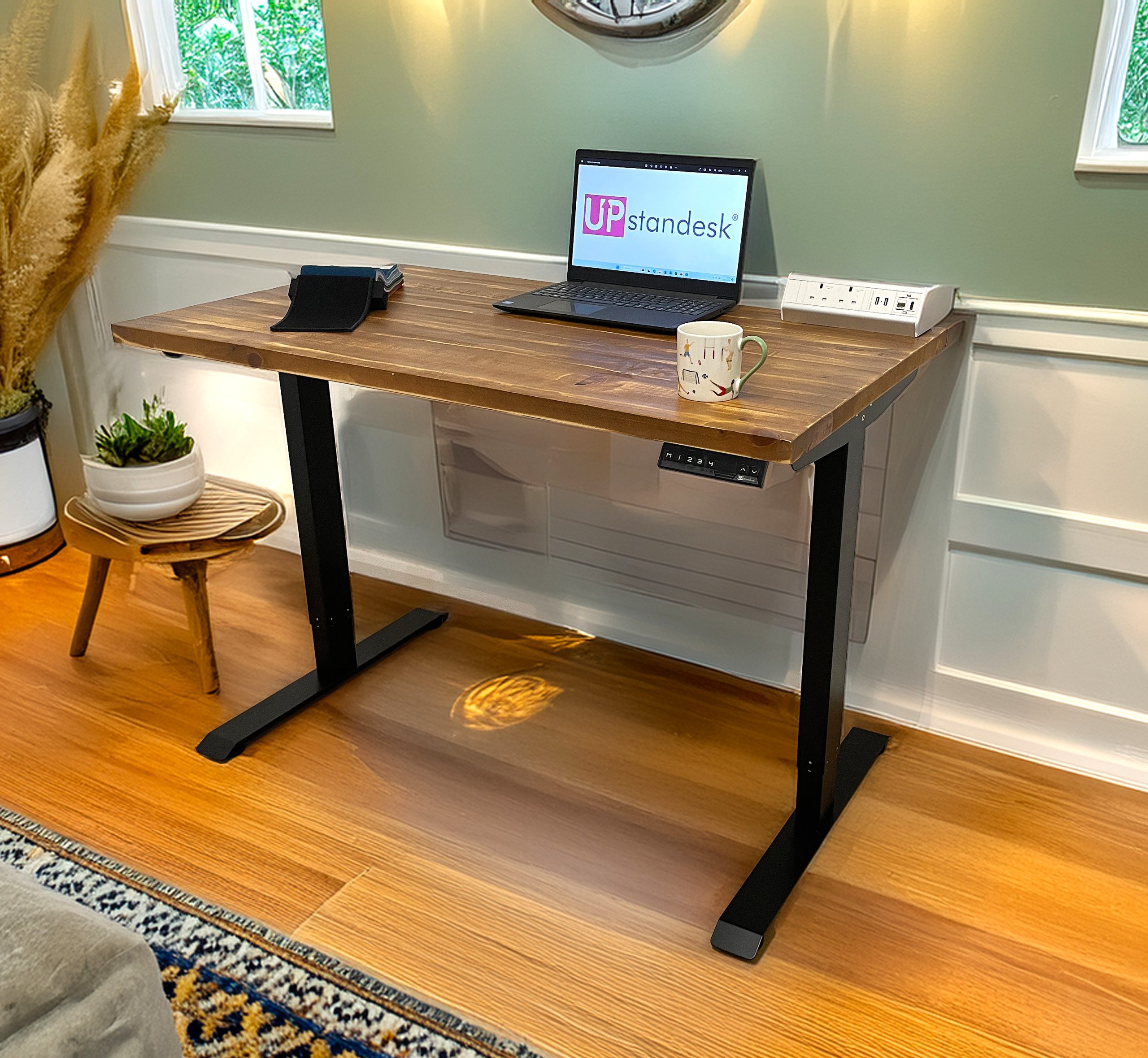 Rustic Pine - Real Wood - Standing Desk - Image 4