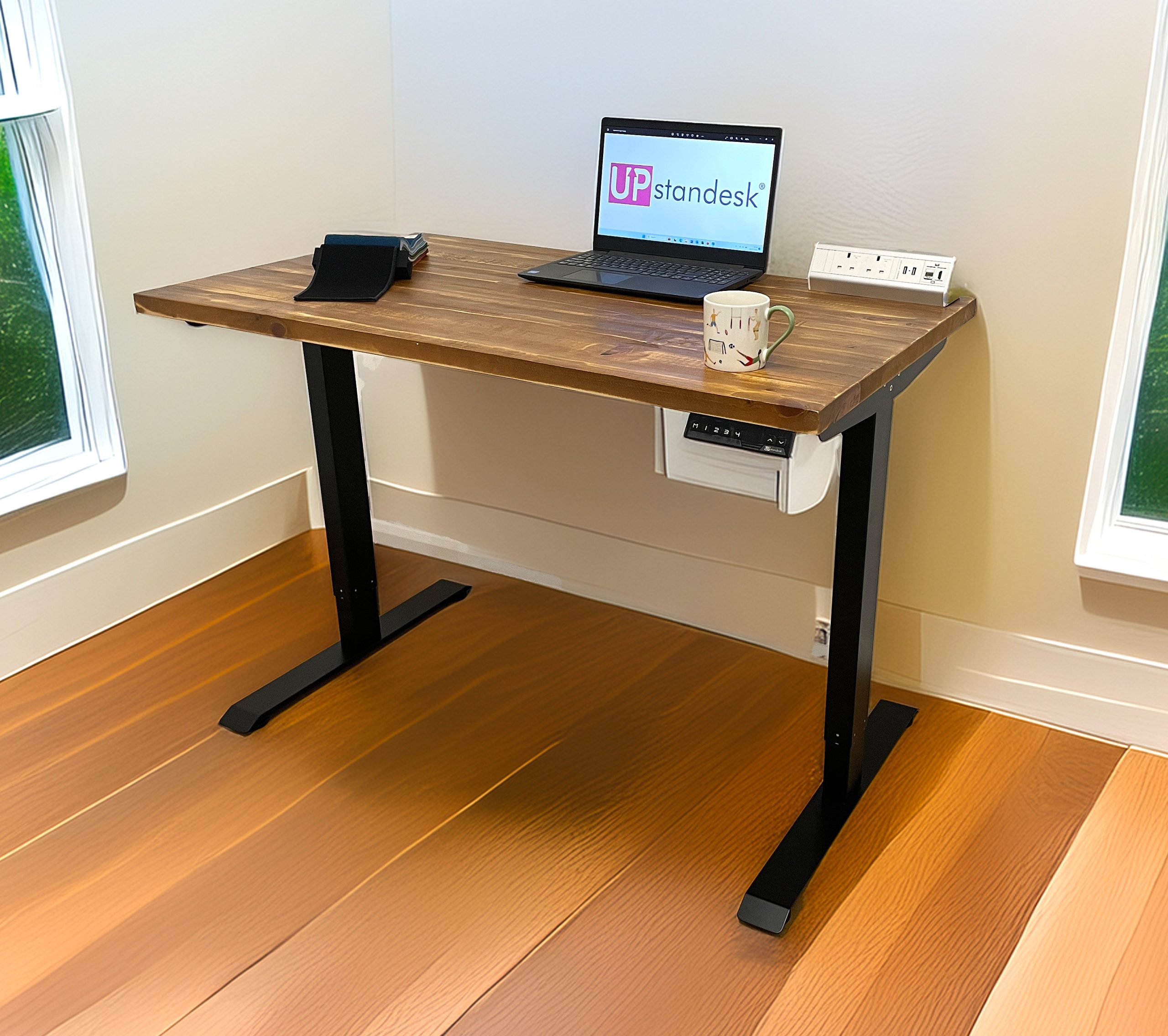 Rustic Pine - Real Wood - Standing Desk - Image 5