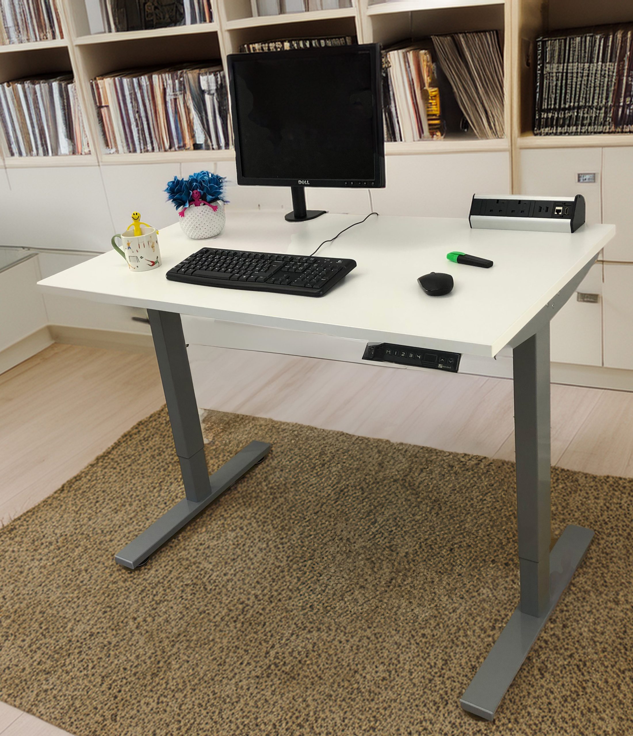 White-Dual Motor-Standing Desk - Image 3