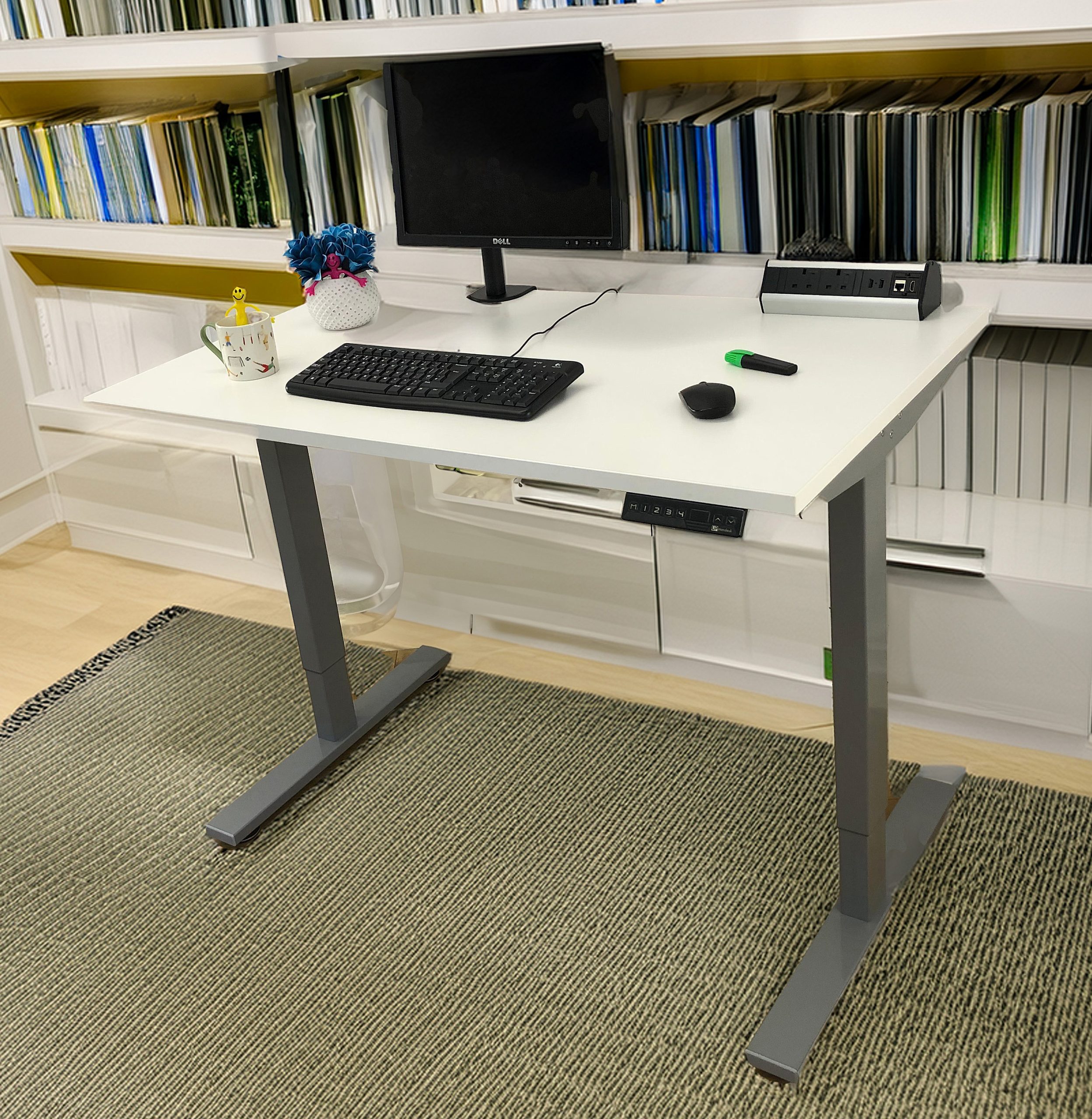 White-Dual Motor-Standing Desk - Image 4