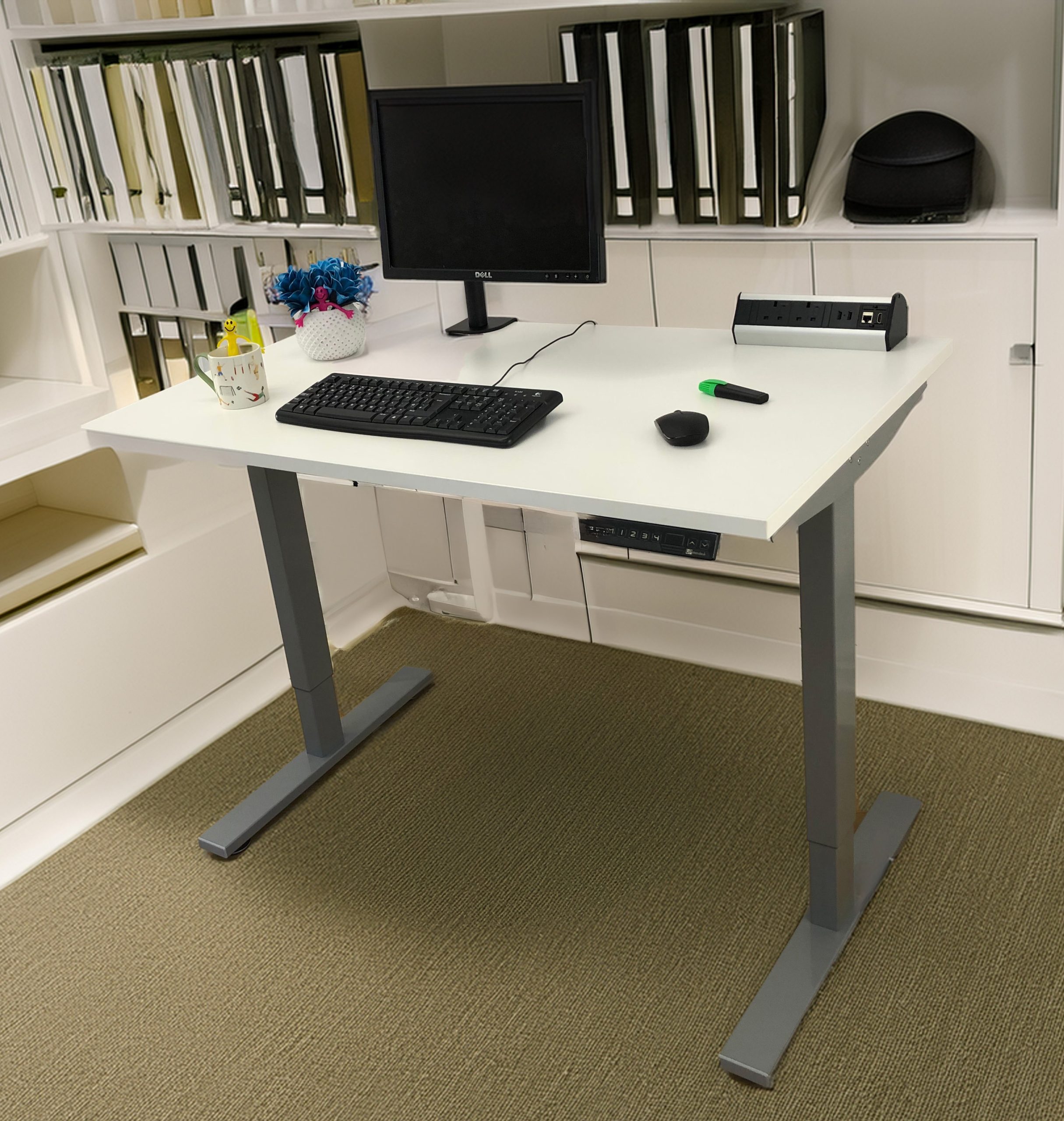 White-Dual Motor-Standing Desk - Image 5