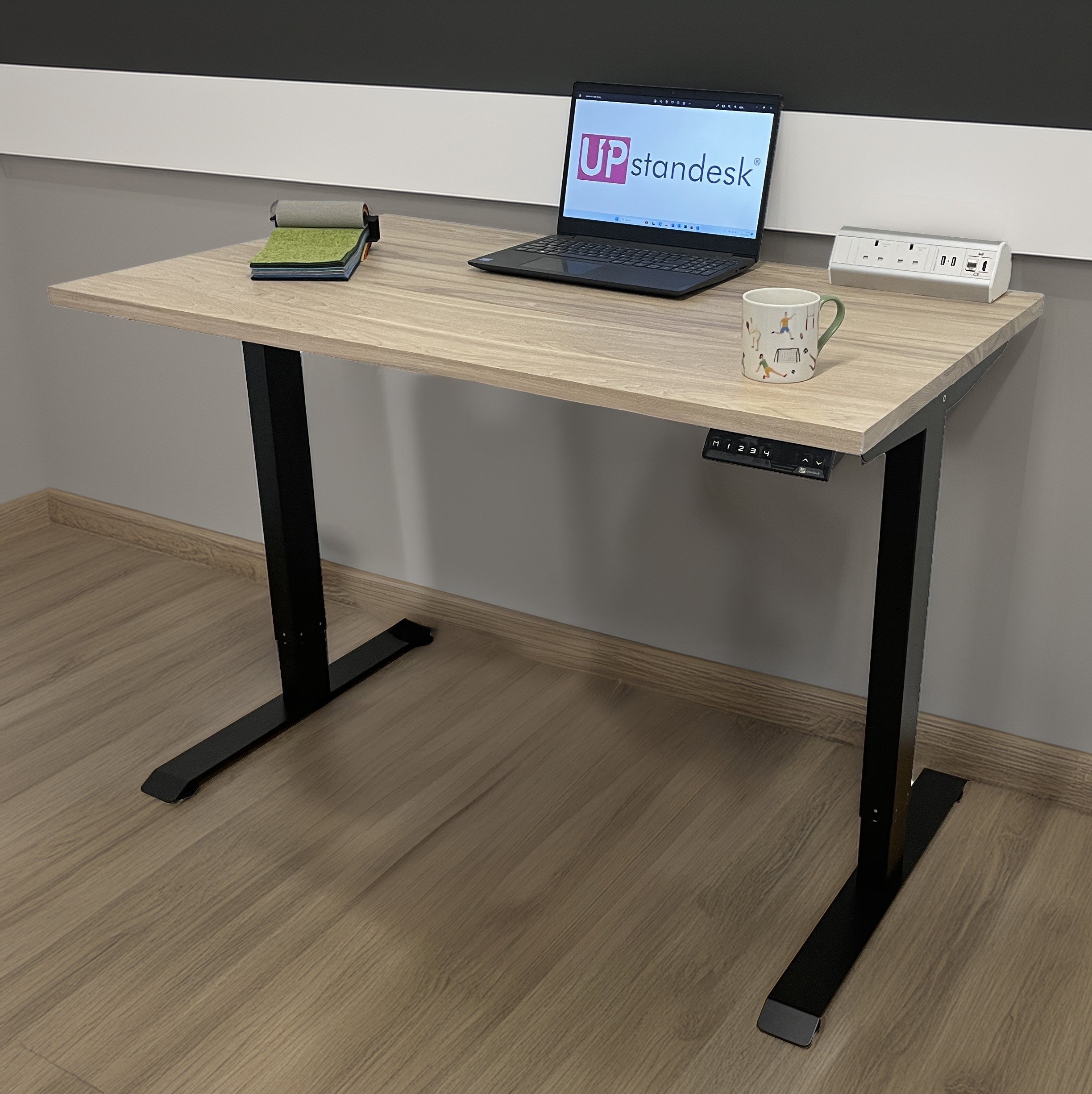 Smooth Ash Electric Standing Desk - Image 7