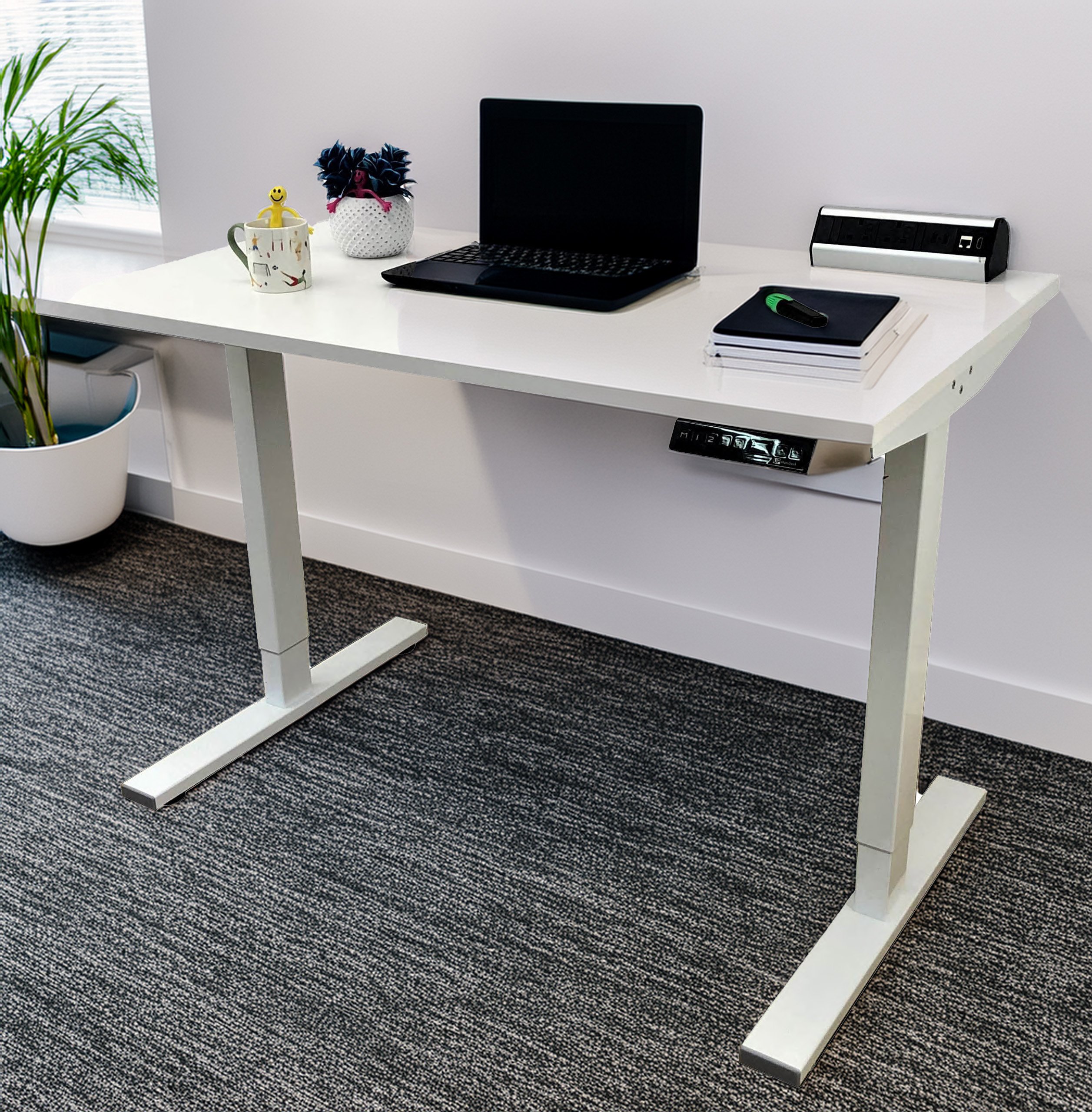 White-Dual Motor-Standing Desk - Image 6