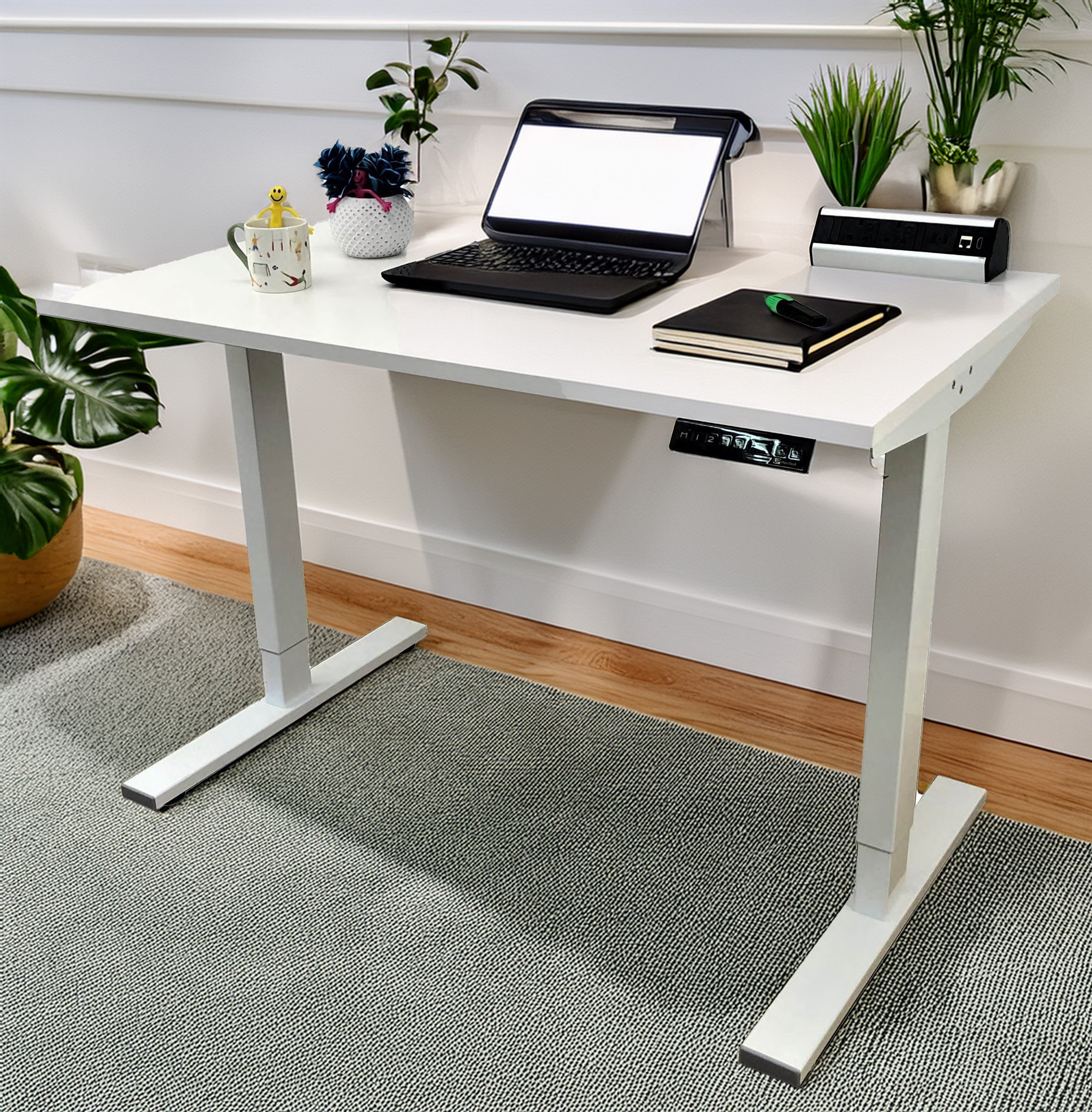 White-Dual Motor-Standing Desk - Image 12