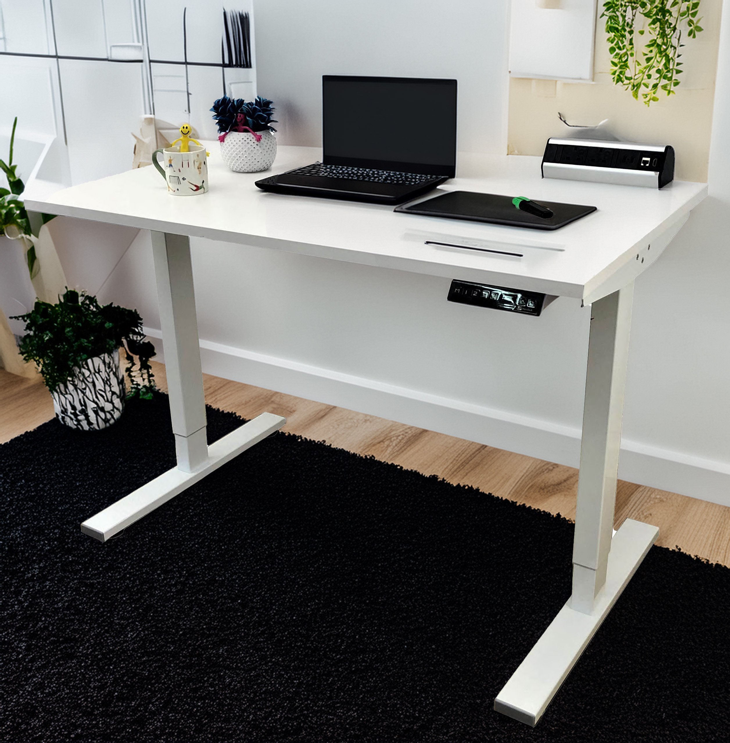 White-Dual Motor-Standing Desk - Image 15