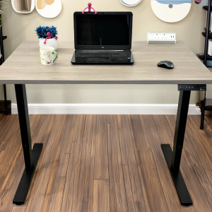 Wood Grey-Dual Motor-Standing Desk