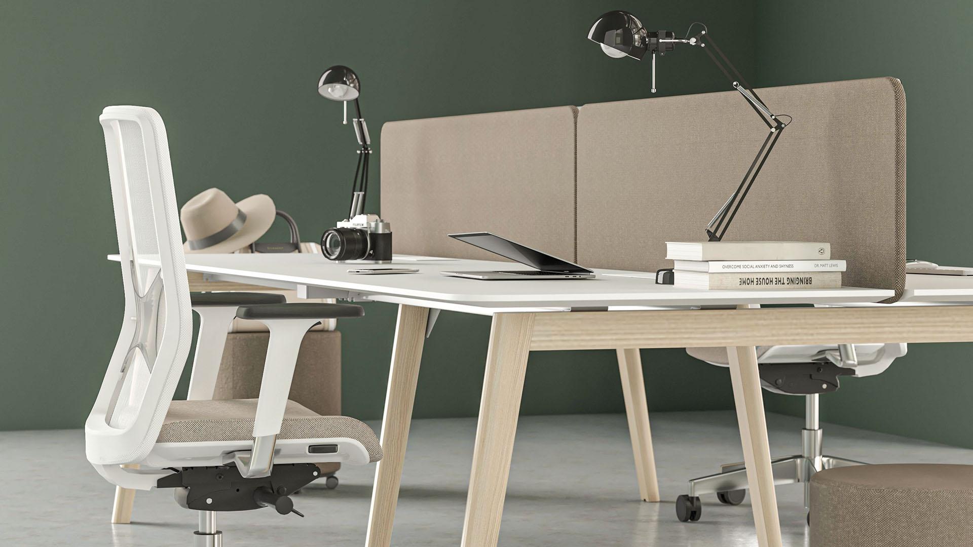 Delta Wood Back to Back Bench Desks: Style, Function - Image 2
