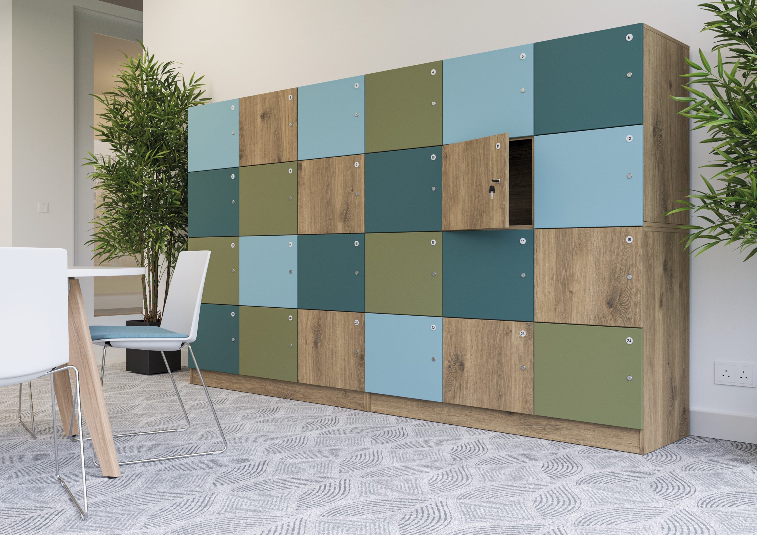Squire wooden lockers
