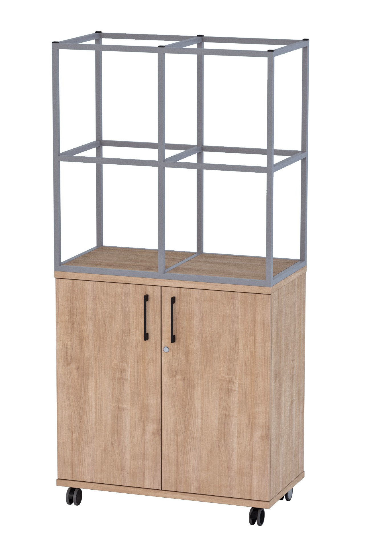 Mobile Matrix Grid Storage, On Castors for Effortless Movement