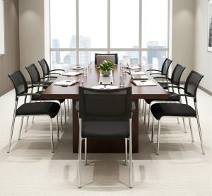 Saturn Mesh Side Chair Chrome Frame