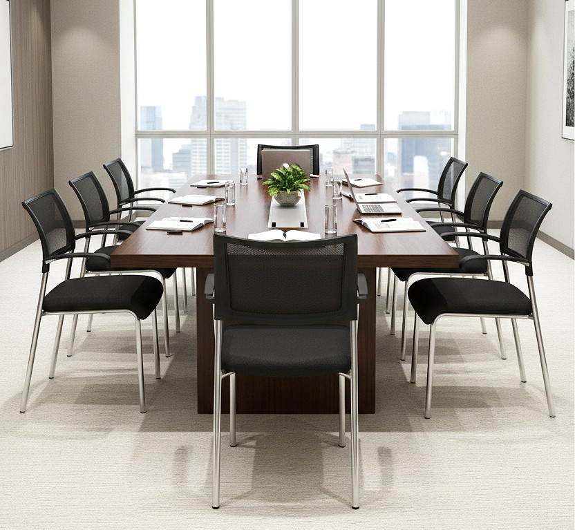 Saturn Mesh Side Chair Chrome Frame