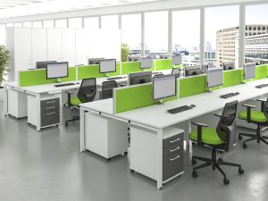 Rectangular Upholstered Desktop Screen