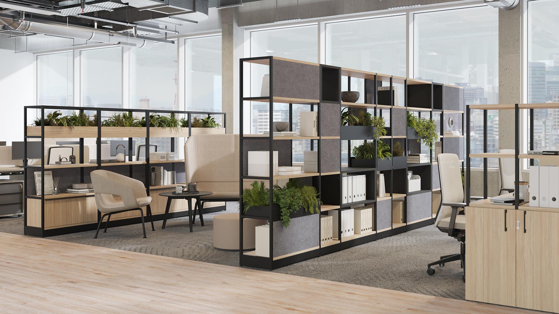 Combus Modular Shelving and Room Divider