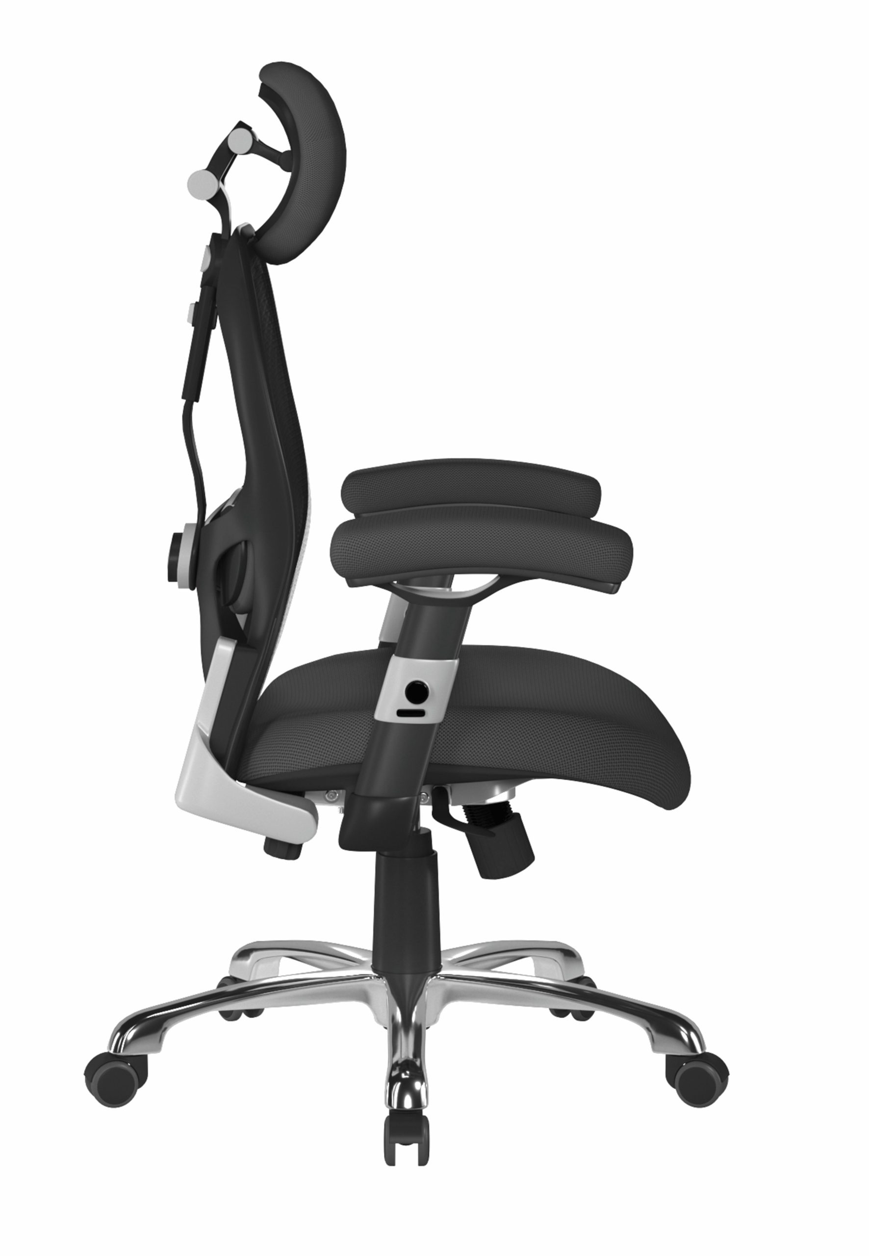 Ergonomic Luxury High Back Executive Mesh Chair for 24 Hour Use – Black - Image 4