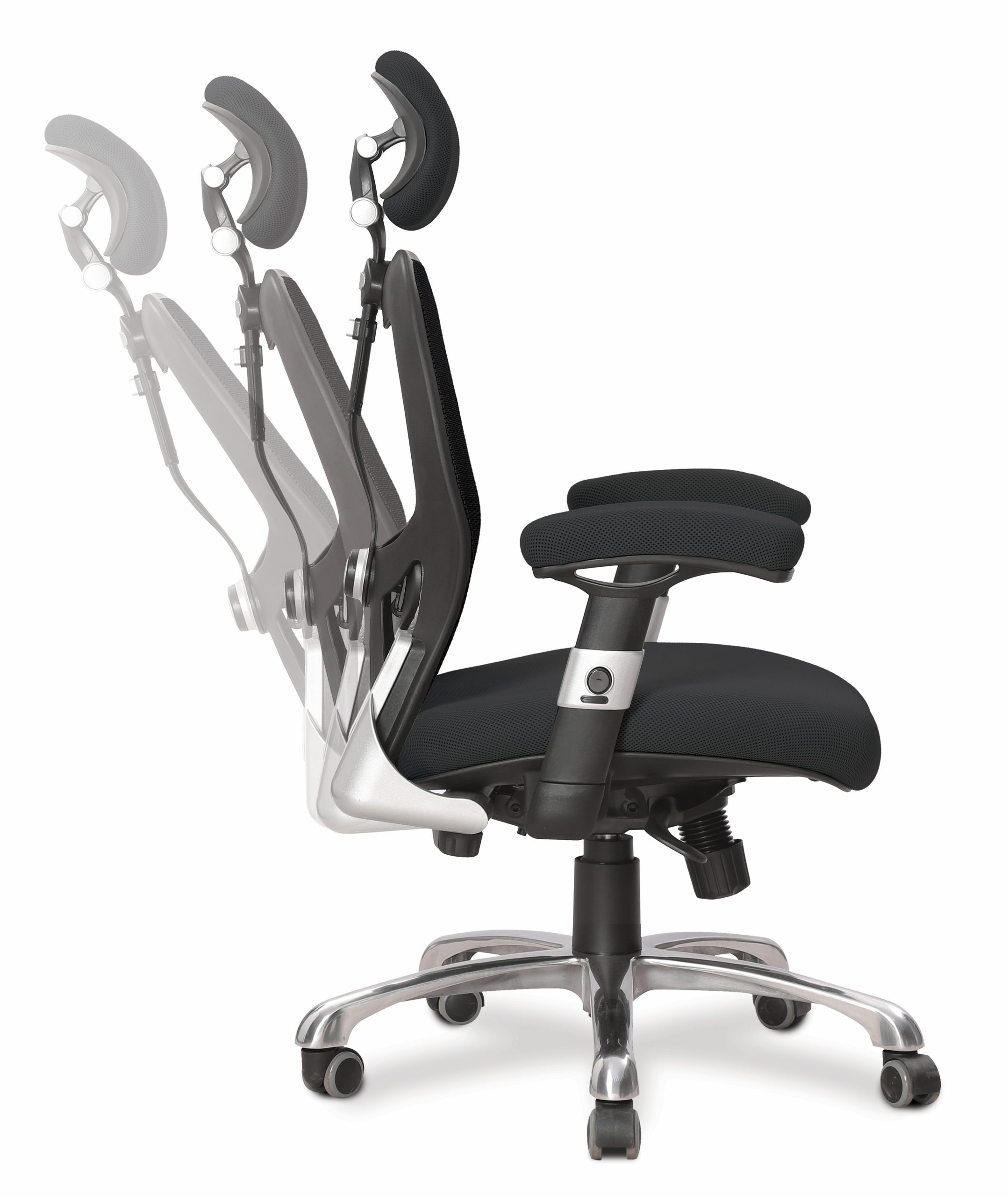 Ergonomic Luxury High Back Executive Mesh Chair for 24 Hour Use – Black - Image 7