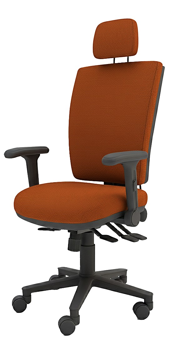 Athena MSK Multi-Functional Squared Back Task Chair with Folding Arms and Headrest - Image 5