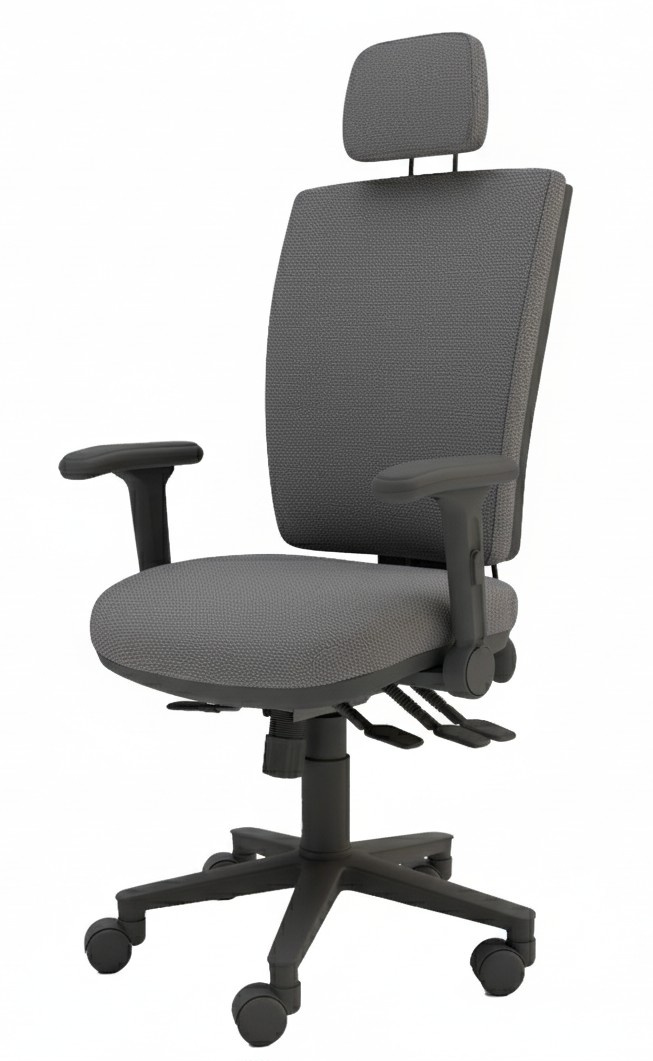 Athena MSK Multi-Functional Squared Back Task Chair with Folding Arms and Headrest - Image 6