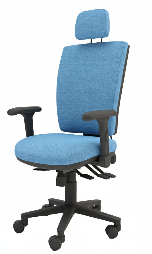 Athena MSK Multi-Functional Squared Back Task Chair with Folding Arms and Headrest - Image 7