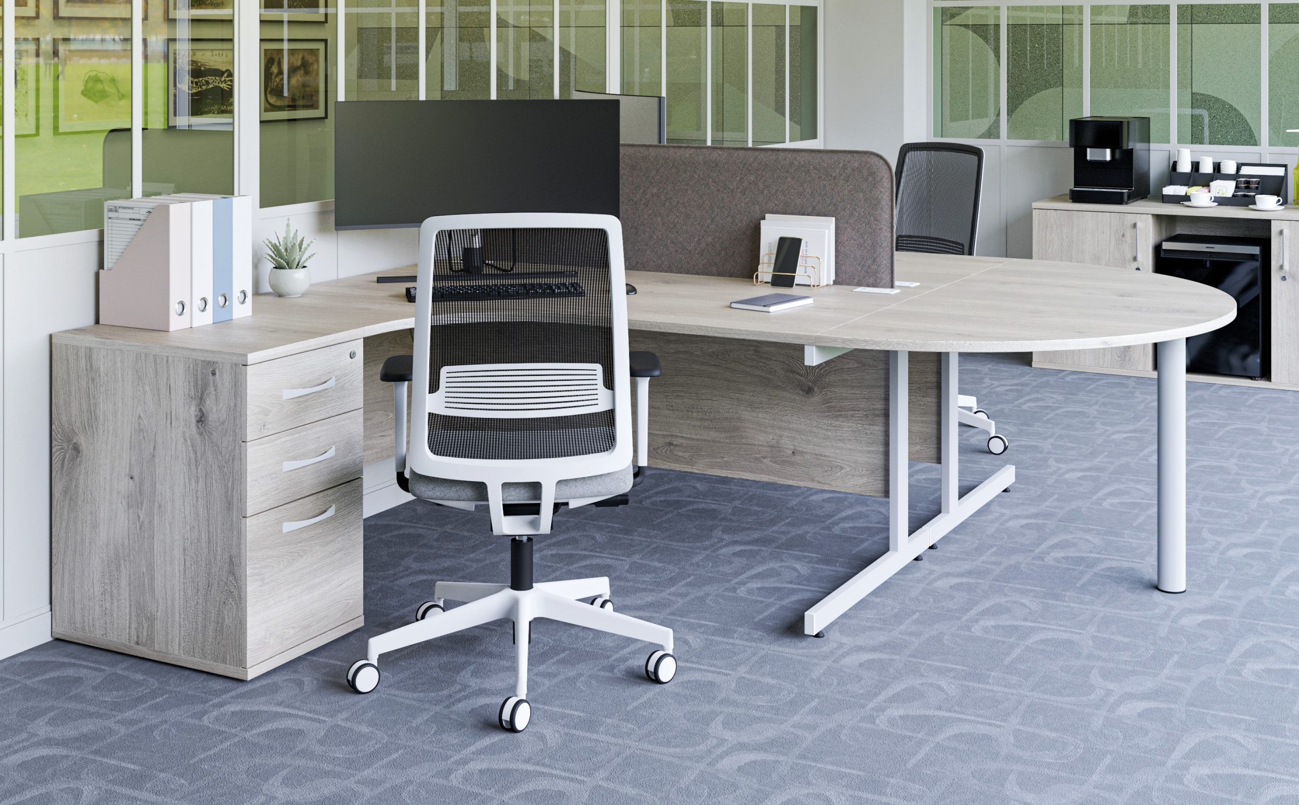 Poise Rectangular Bench Desks - Image 9