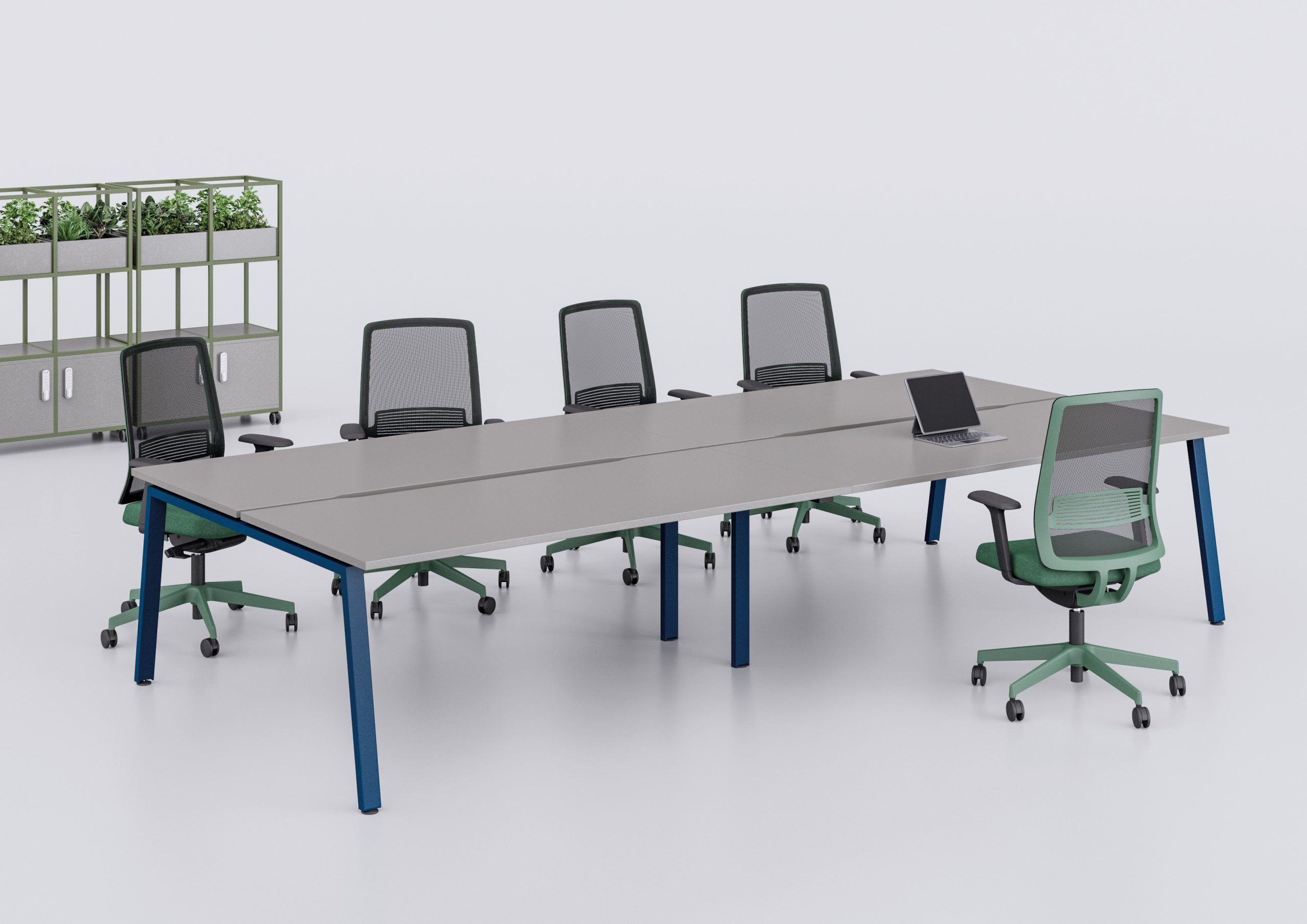 Aspire Bench Desks with a Choice of 3 Leg Styles - Image 2