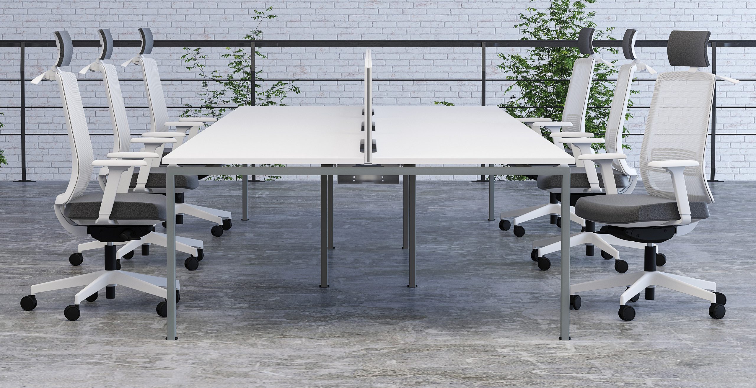 Aspire Bench Desks with a Choice of 3 Leg Styles - Image 5