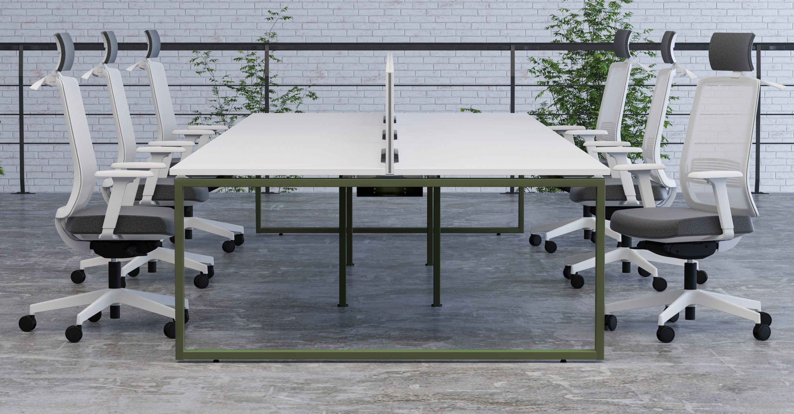 Aspire Bench Desks with a Choice of 3 Leg Styles - Image 6