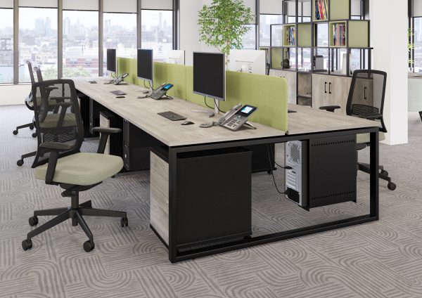 Aspire Bench Desks with a Choice of 3 Leg Styles